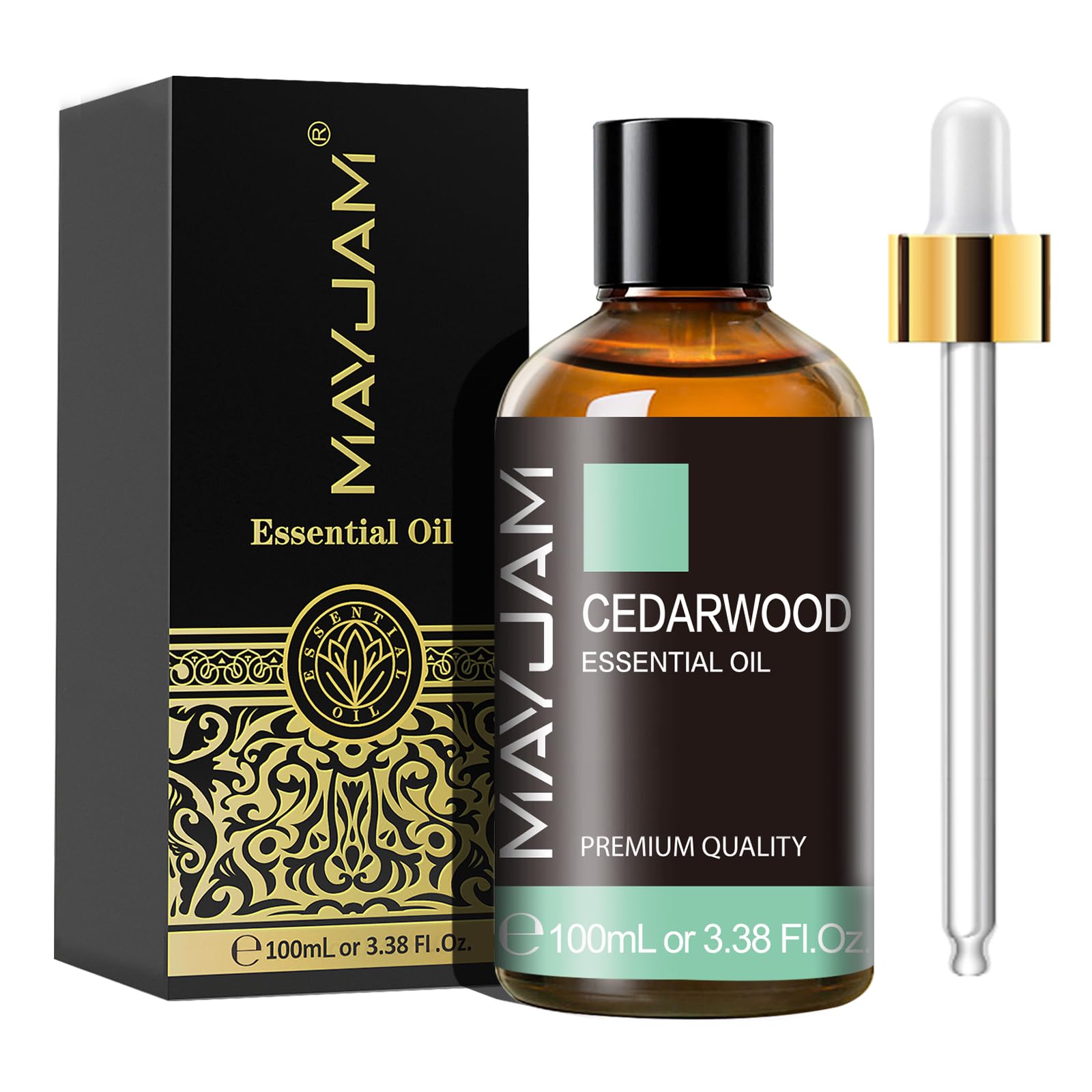 MAYJAM Sandalwood Essential Oils 100ML, Sandalwood Oil for Diffuser, Humidifier, DIY, Home, Office