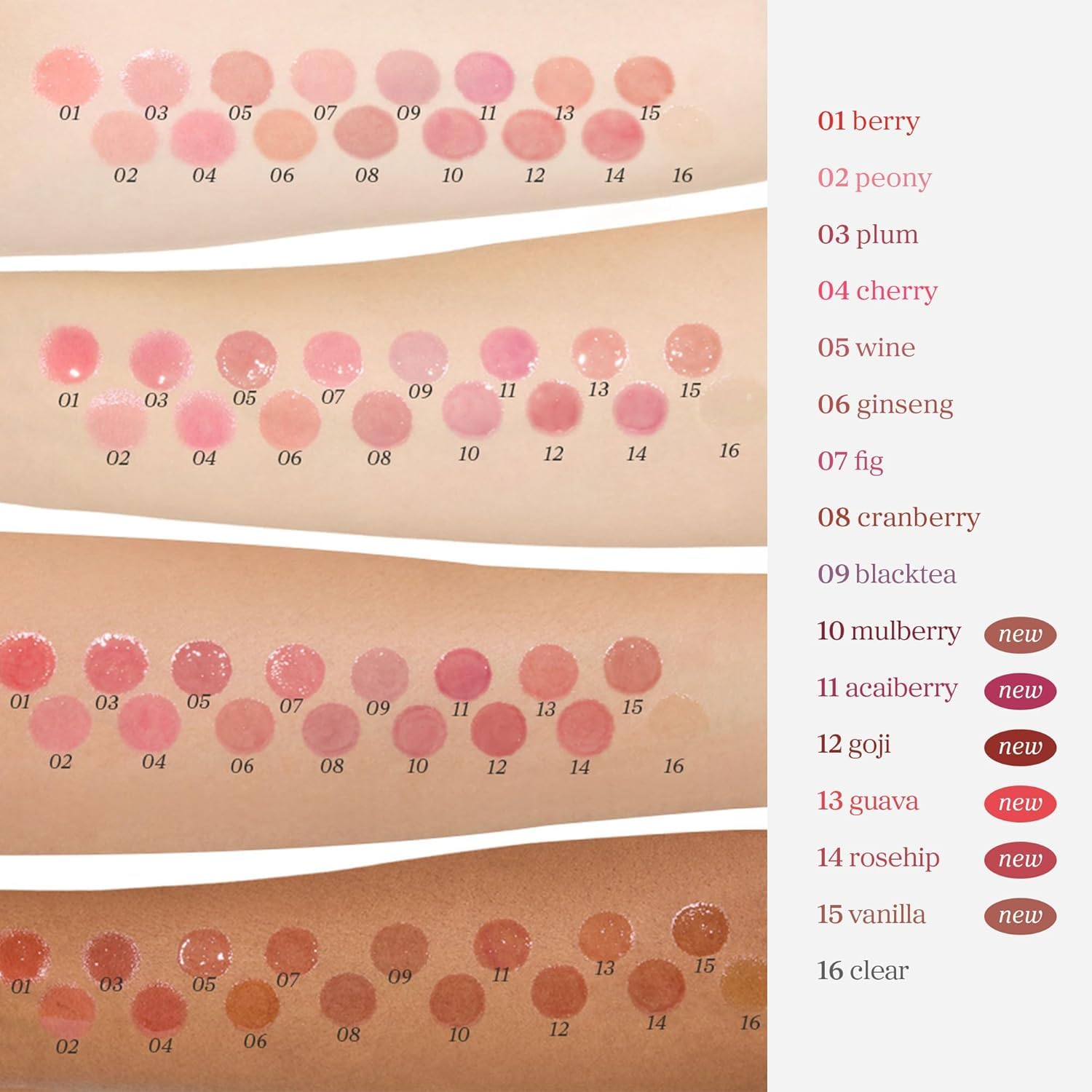 NOONI Korean Vegan Lip Oil - Appleberry | Lip Stain, Gift, Long-Lasting, Moisturising, Plumping, Revitalising for Dry Lips, Waterproof, No Peel Off, 0.12 Fl Oz