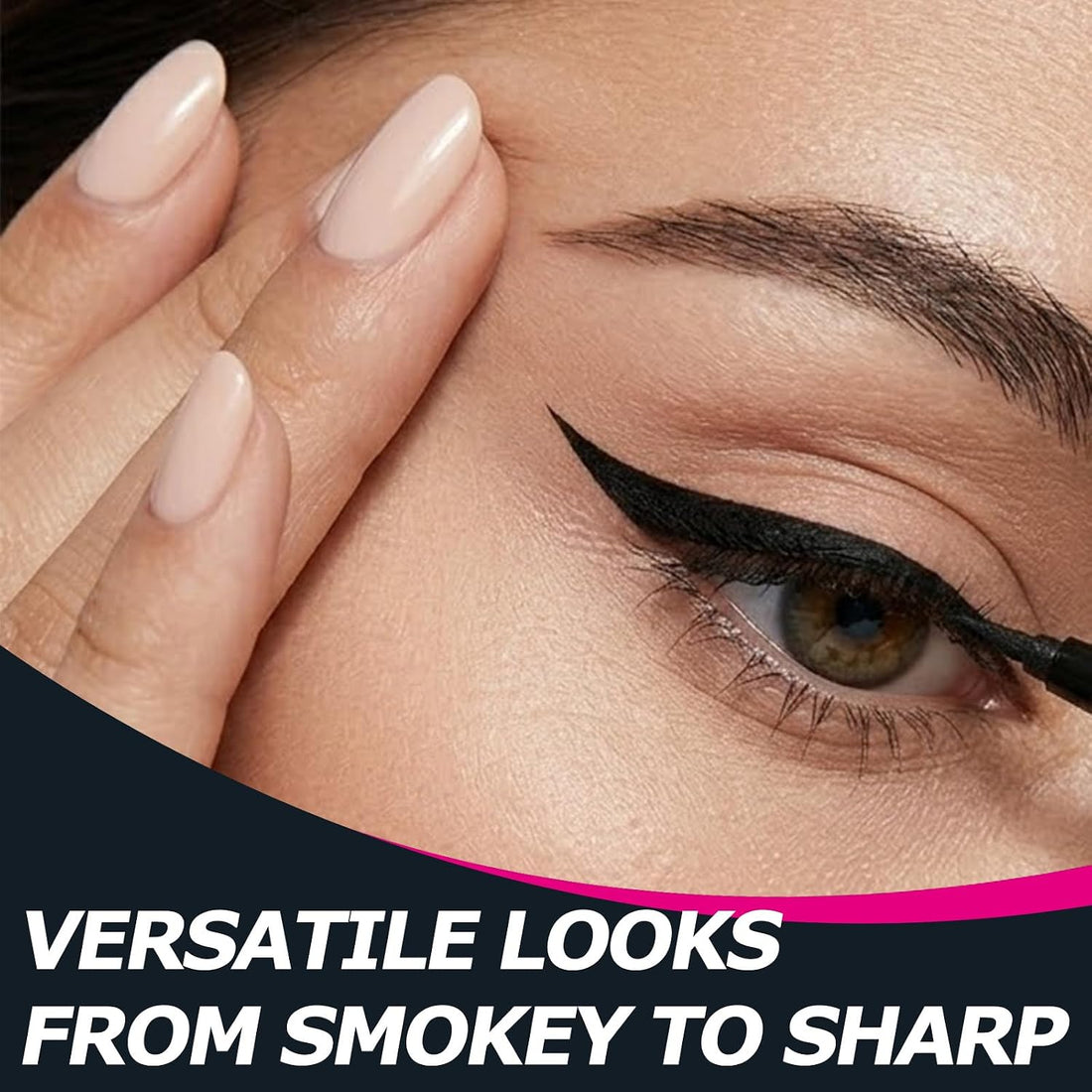 1 Pcs Eyeliner Pen, 001 Intense Black, Waterproof Black Eyeliner Pencil, Smudge-Proof 24HR Long Lasting Eye Makeup, Ultra-Creamy Retractable Gel Liner for Waterline & Smokey Looks Halalzen
