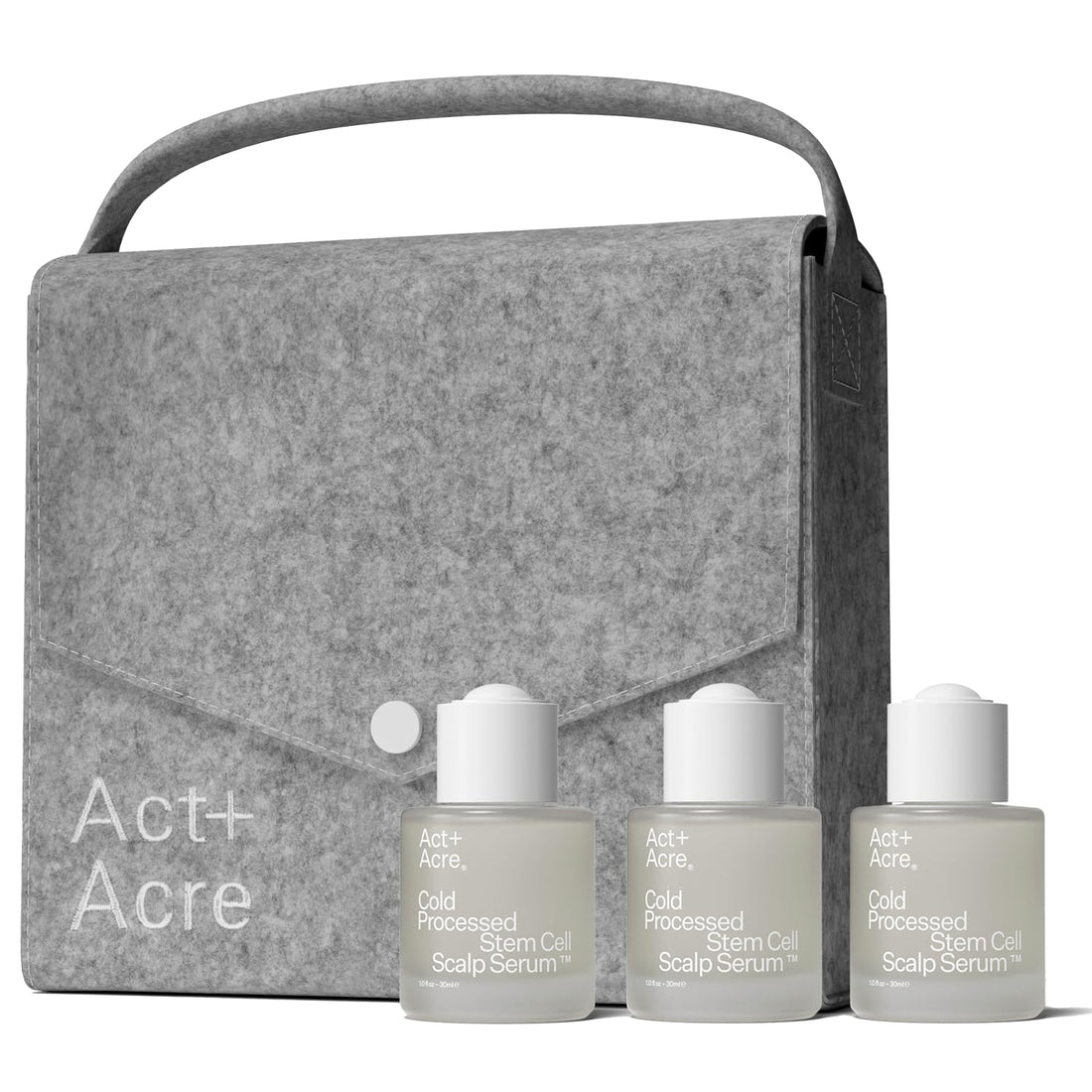 Act+ Acre Cold Processed Stem Cell Scalp Serum | For Thicker, Fuller Looking Hair | Apple Stem Cells, Bamboo Extract, Aloe Vera | Strengthen, Hydrate, Reduce Shedding | Vegan, Color Safe | 2.2 Fl Oz