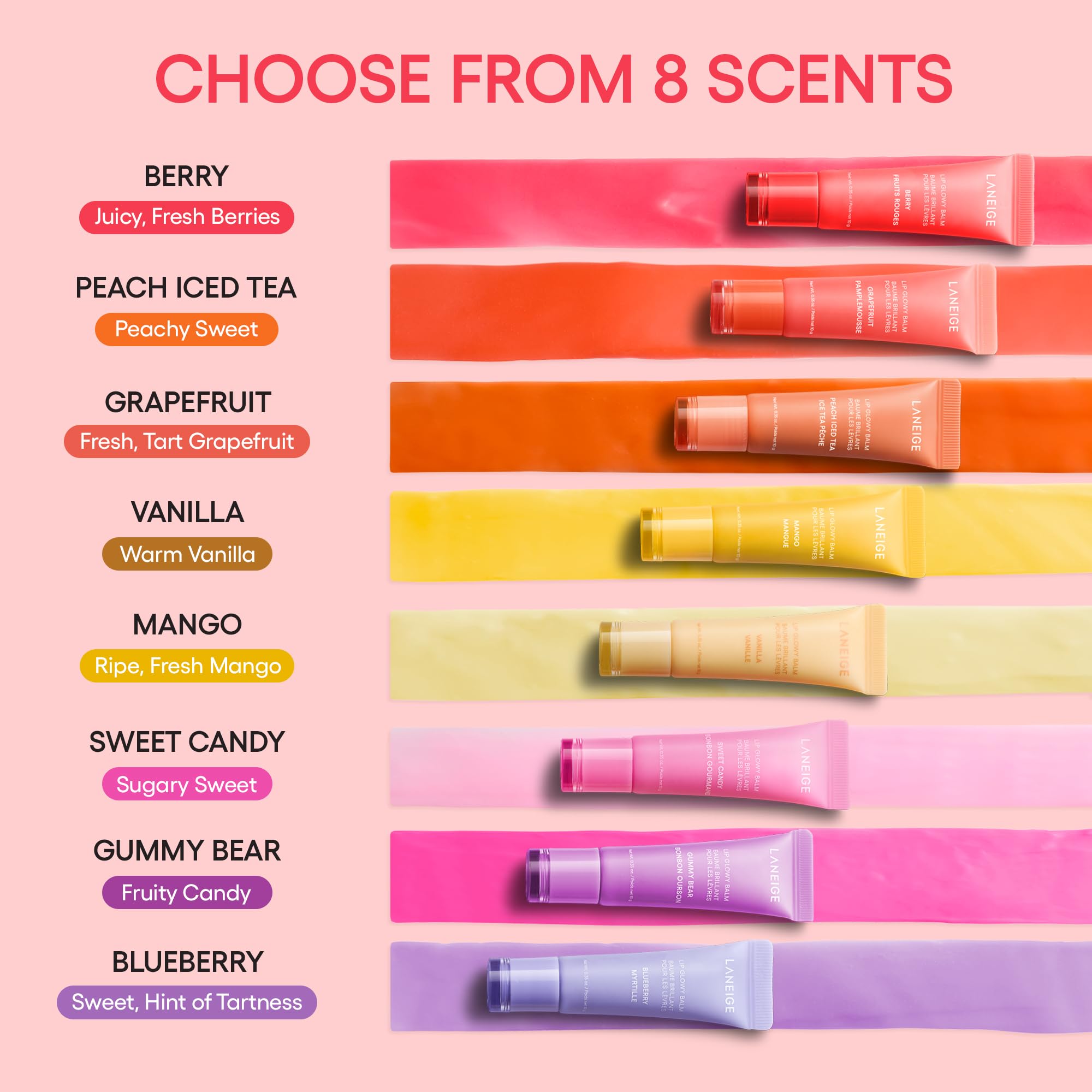 LANEIGE Lip Glowy Balm: Sheer Tinted Lip Moisturizer with Shea Butter, for Hydrating Shine & Soft Lips Halalzen