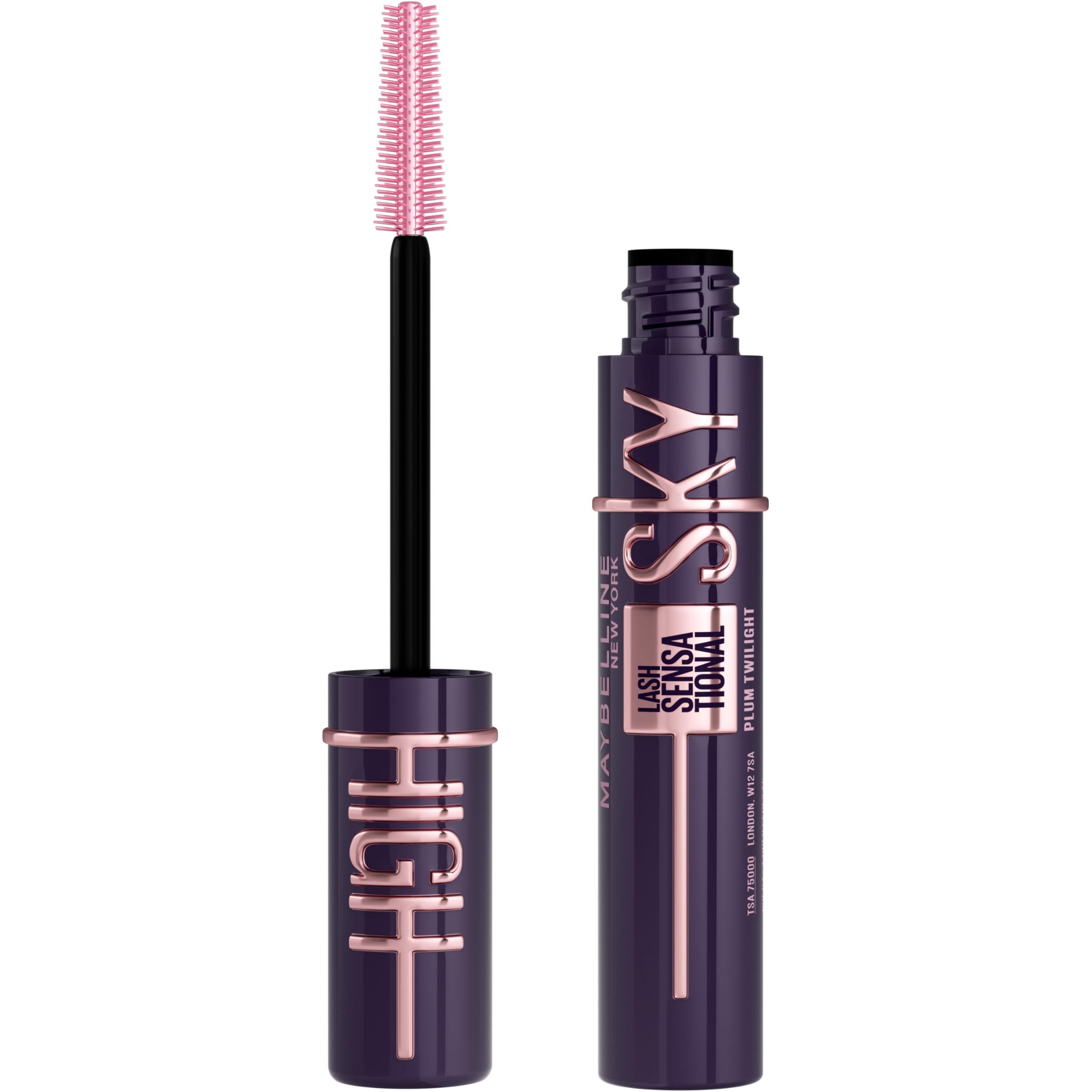 Maybelline New York Lash Sensational Sky High Mascara, Volumising & Lengthening Mascara, Washable Flake-Free Formula Infused with Bamboo Extract & Fibres, 7 ml, Shade: Brown Halalzen