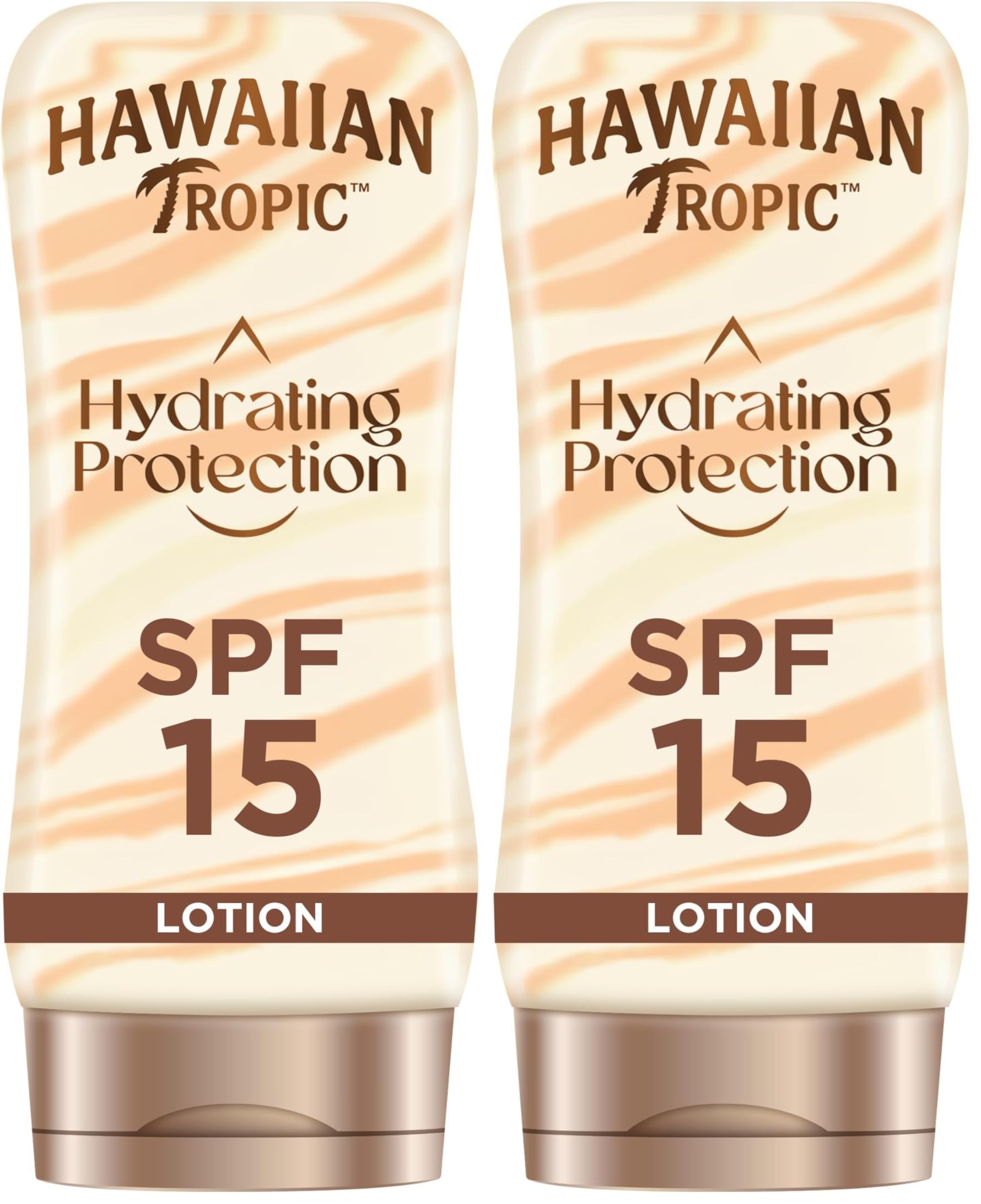 Hawaiian Tropic Hydrating Protection Sunscreen Lotion, Water Resistant SPF 30 UVA Plus UVB Protection Suncream, 12-Hour Moisturising Sun Lotion with Cocoa and Shea Butter, 180 ml