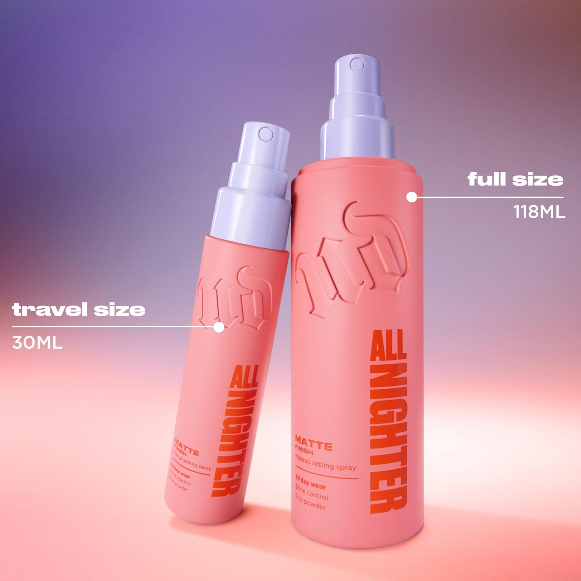 Urban Decay All Nighter Waterproof Make-Up Setting Spray Matte Finish, Up to 24hr Wear, All-Day Shine Control, Blurs Pores, Sweat & Transfer Resistant Halalzen
