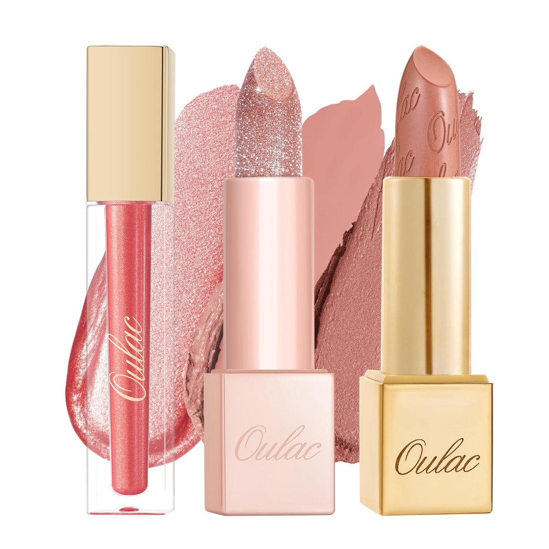 Oulac Metallic Diamond Shine Liquid Lip Gloss - Glitter Glossy for Lip & Eye, Long Lasting 24H + & Waterproof, Lightweight Lip Stain, 3D Metallic Finish, No Transfer, Vegan, 4.5ml,MD05 Loose Control Halalzen
