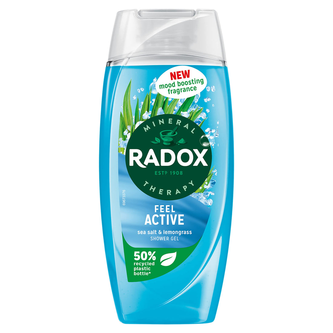 Radox Mineral Therapy Feel Active shower gel with a sea salt & lemongrass fragrance body wash for a refreshing experience 225 ml