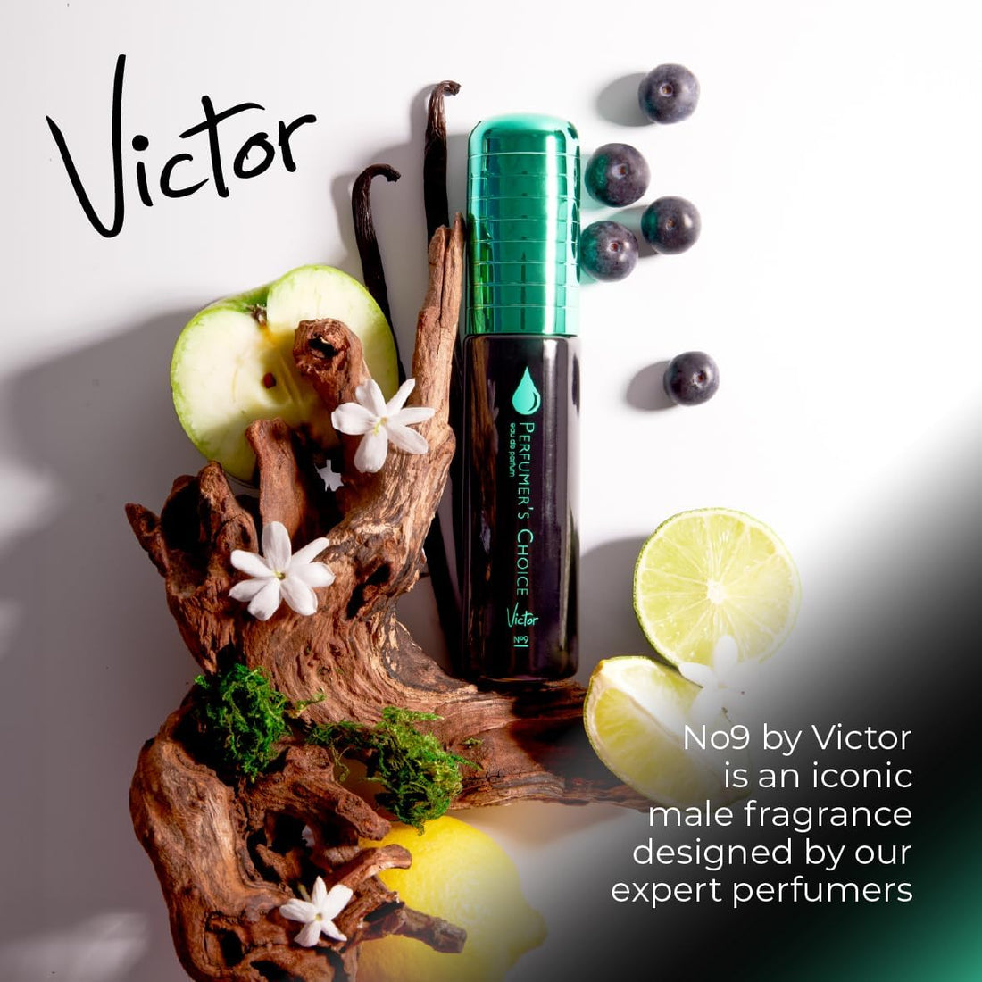 PERFUMER'S CHOICE No 9 Victor Perfume for Men. 83ml Eau de Parfum, Luxury Fragrance - Mens Aftershave, Long Lasting Fragrance by Milton-Lloyd