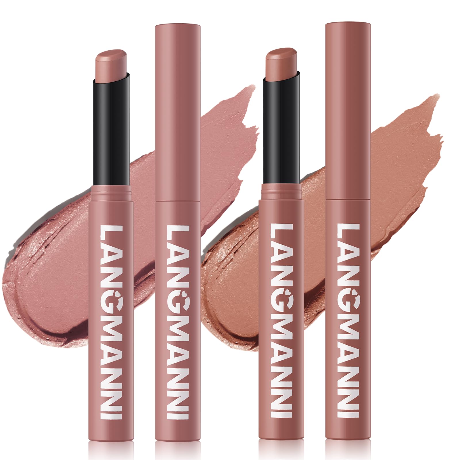 12Pcs Velvet Matte Lipstick Nude Matte Soft Dark Color Stick High Pigmented Long-Lasting Waterproof Lip Stick Lip Balm Beauty Cosmetics Gift for Women(01#-12#)