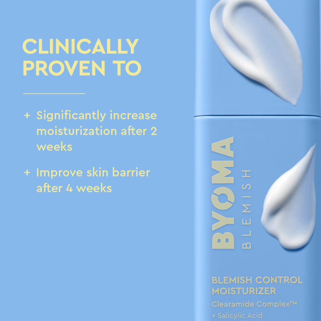 BYOMA Moisturising Gel Cream (50ml) Lightweight Oil Free Daily Moisturiser with Barrier Repair, Niacinamide and Green Tea, for All Skin Types - Alcohol Free, Vegan