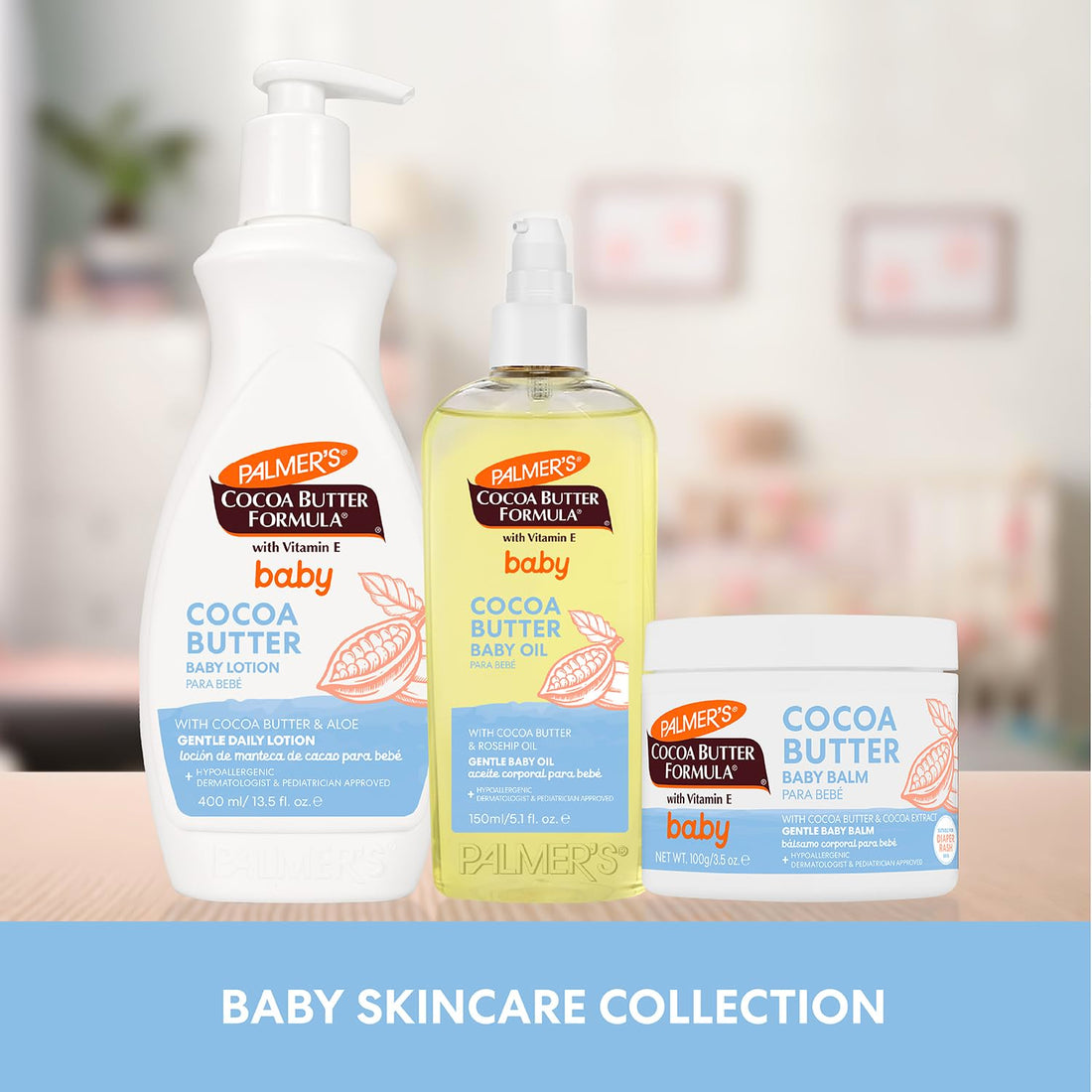 Palmer's Cocoa Butter Formula Gentle Baby Oil, 5.1 fl oz, Nourishing for Delicate Skin, Vitamin E Baby Essentials Halalzen