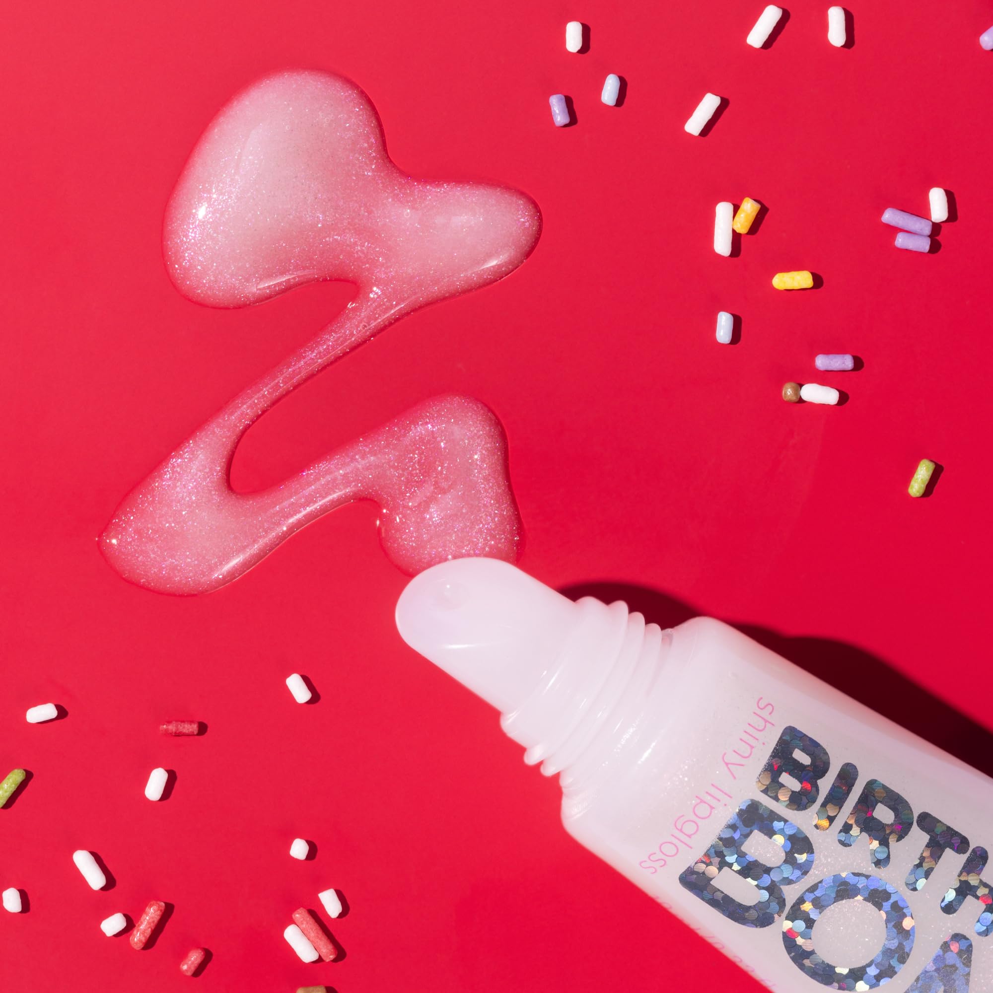 essence BIRTHDAY BOMB shiny lipgloss, natural, shiny, dewy, shimmery (10ml) Halalzen