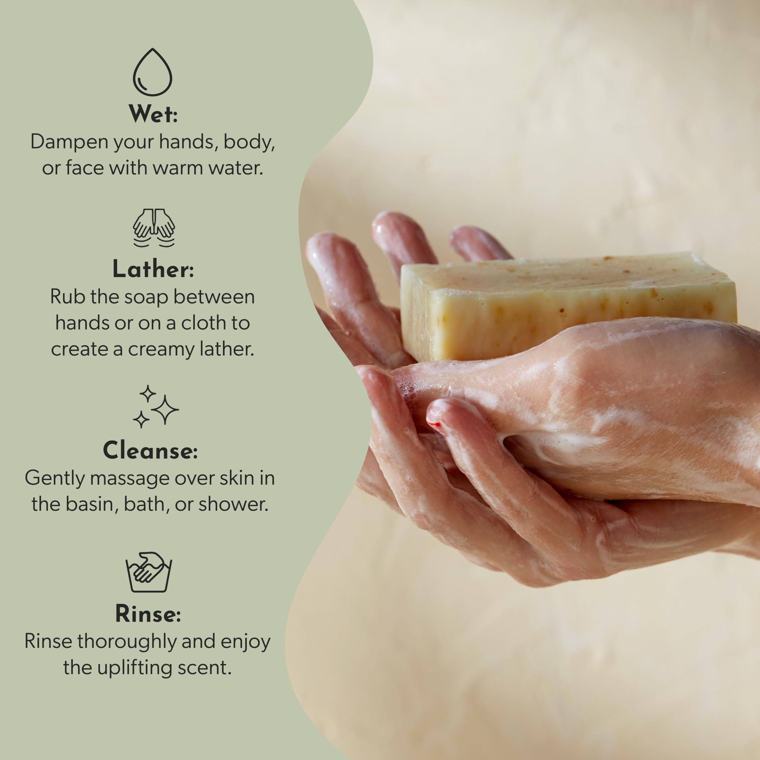 Cosy Cottage Therapeutic Hempseed & Patchouli Oil Soap Bar – 110g | Handmade, Natural & Moisturising Cleanser | Plastic Free, Palm Oil Free, SLS Free | Shower & Bath Soap | Gift for Women Halalzen