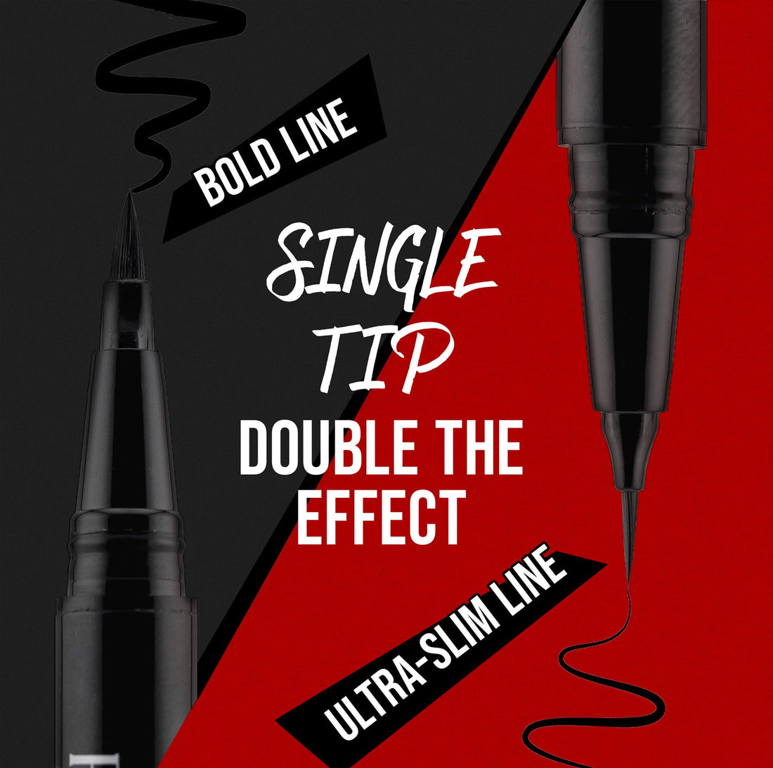 Liquid Precision Eyeliner Pen, Waterproof & Smudge-Proof, Long-Lasting Black Eye Liner, Fine & Bold Lines, 0.5g Halalzen