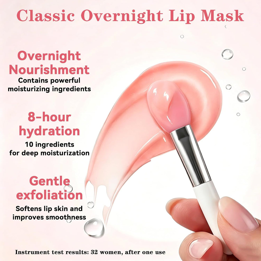 Lip Mask Overnight: Nourish, Hydrate Lip Mask with Shea Butter, Hyaluronic Acid, Vitamin C, Natural Plant Oils, Antioxidants, Lip Sleeping Mask for Flaky Dry Lips, 0.71oz, Mothers day Gifts Halalzen