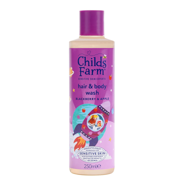 Childs Farm Kids 3 in 1 Swim, Strawberry & Mint - Body Wash, Shampoo & Conditioner | Tear-free | Suitable for Dry, Sensitive Skin, 250ml