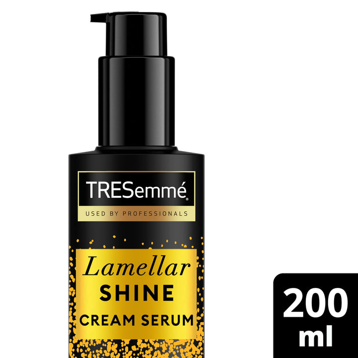 TRESemmé Lamellar Shine Leave-In Cream Hair Serum with patented Lamellar Technology hair treatment for an ultra-glossy salon finish 200 ml Halalzen