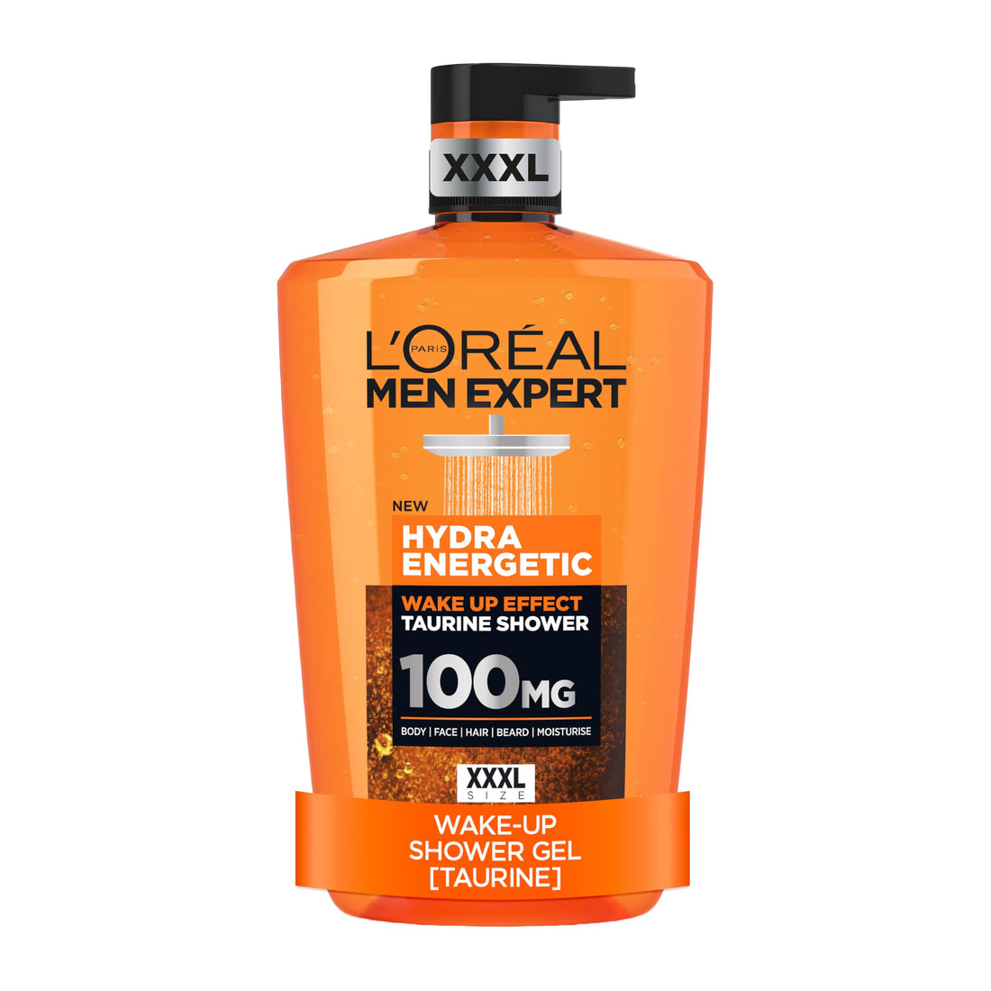 L'Oréal Men Expert, Pure Carbon, 5-in-1 XXXL Shower Gel, A Total Action Body, Face, Hair Wash, Shave and Moisturiser Powered By Carbon, Total 5-in-1 Action, Large 1L Pump