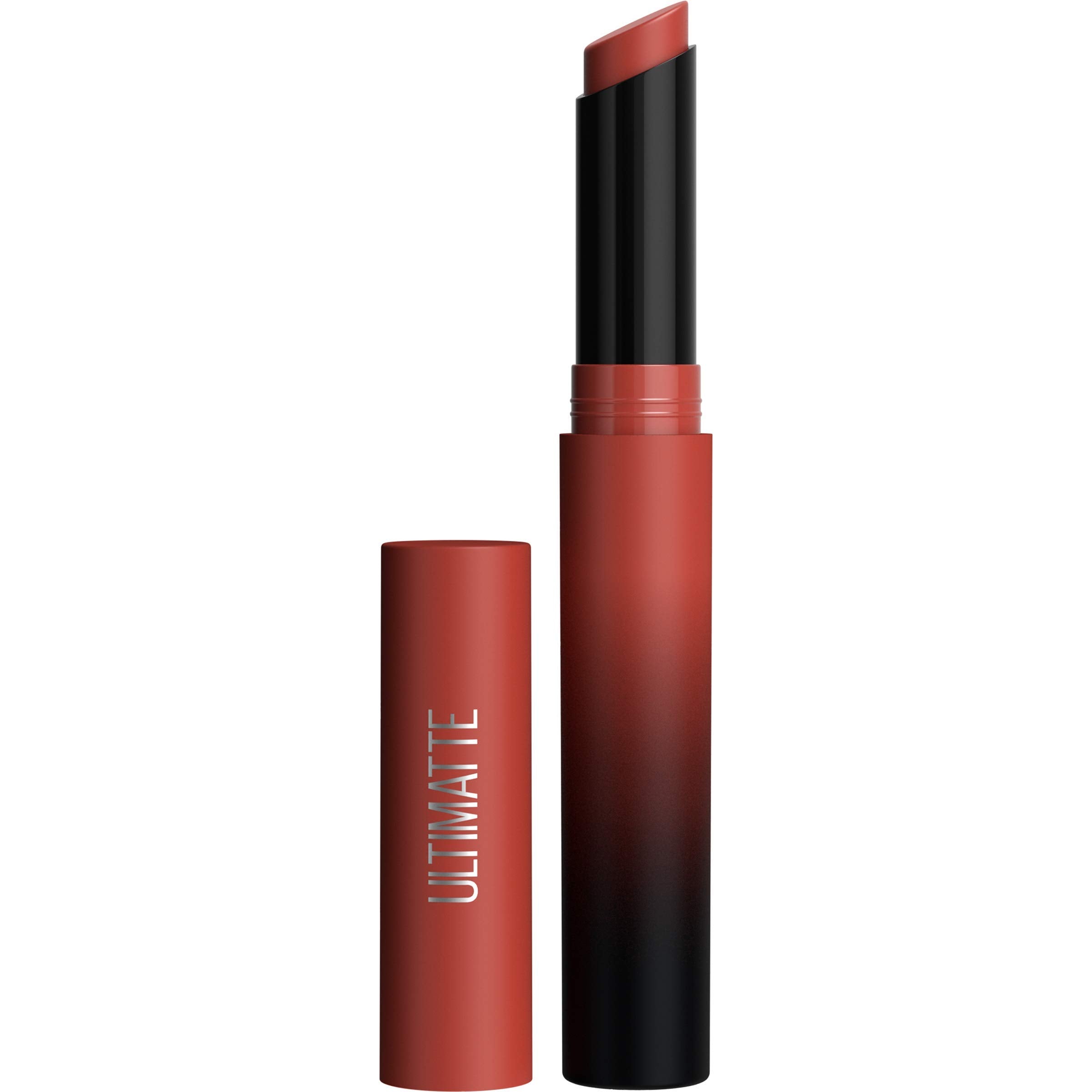 Maybelline Color Sensational Ultimatte Matter Lippenstift, nicht austrocknend, intensive Farbpigmente, More Truffle, Kakaobraun, 1 Stück