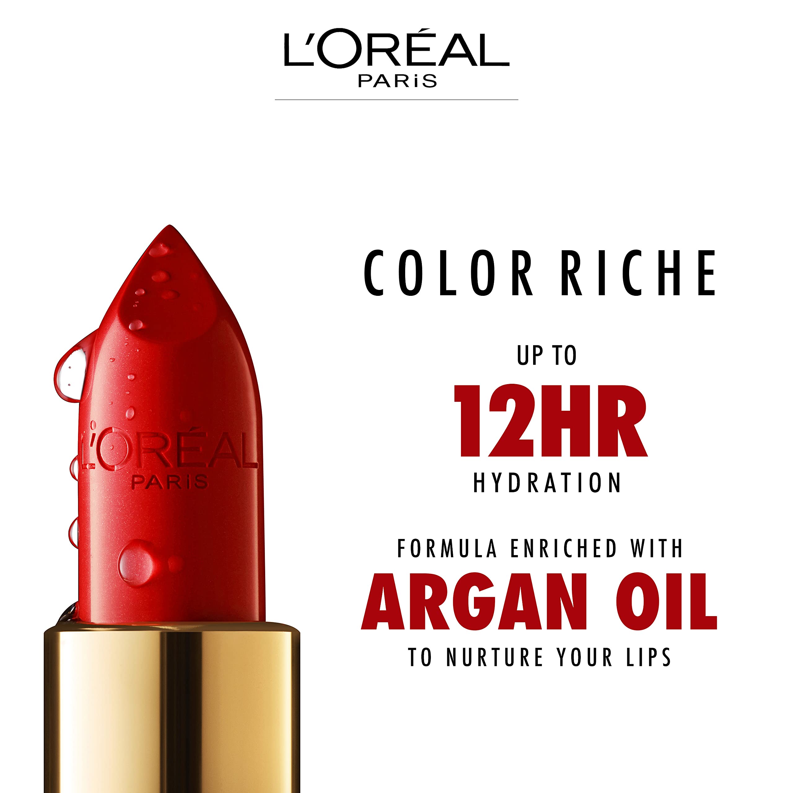 L'Oréal Paris Color Riche Satin Smooth Lipstick, Moisturising Pure Pigment Lip Colour, With Omega 3 & Vitamin E, 235 Nude Gold Halalzen