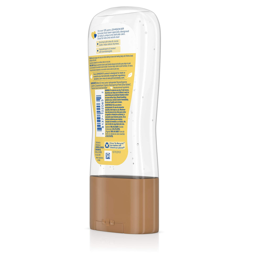Johnson's Baby Oil Gel Enriched With Shea and Cocoa Butter, Great for Baby Massage, 6.5 fl. oz (Packaging May Vary) Halalzen