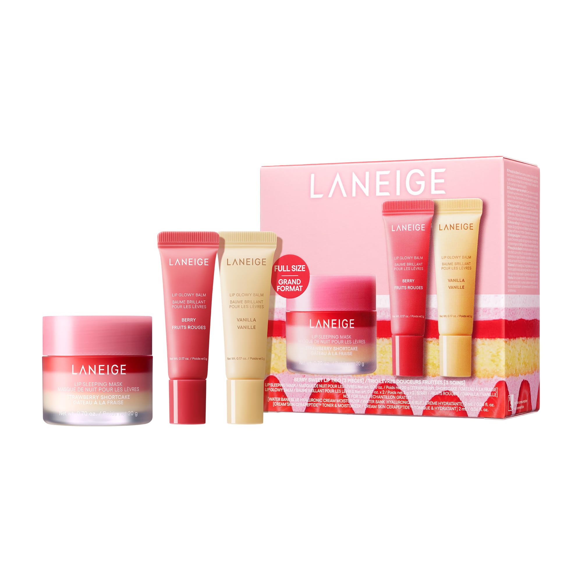 LANEIGE Lip Sleeping Mask: Nourish, Hydrate, Vitamin C, Murumuru & Shea Butter, Antioxidants, Flaky, Dry Lips Halalzen