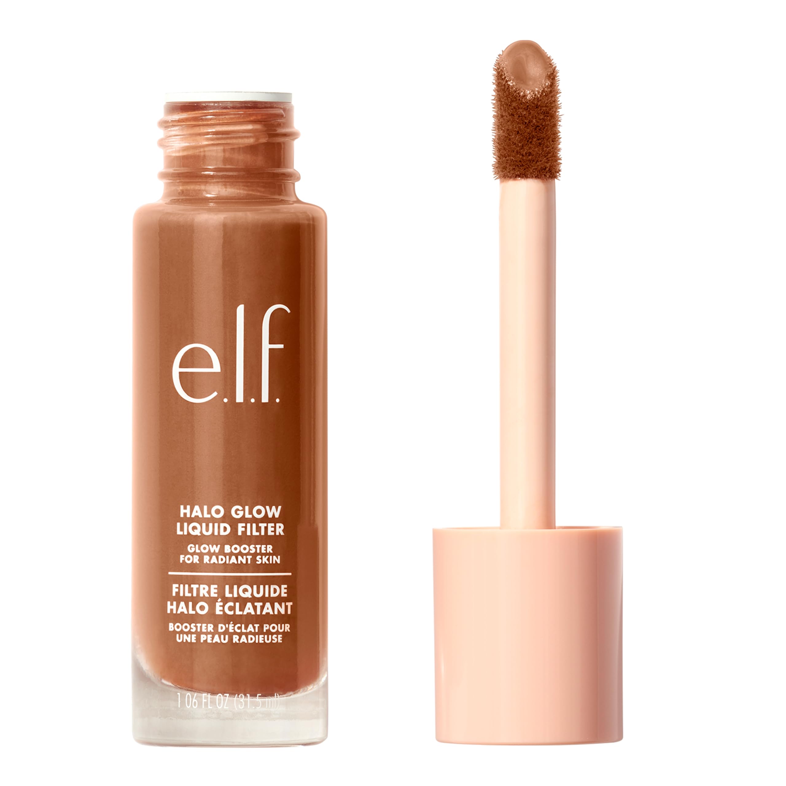 e.l.f. Halo Glow Liquid Filter, Complexion Booster For A Glowing, Soft-Focus Look, Infused With Hyaluronic Acid, Vegan & Cruelty-Free, 4 Medium Halalzen