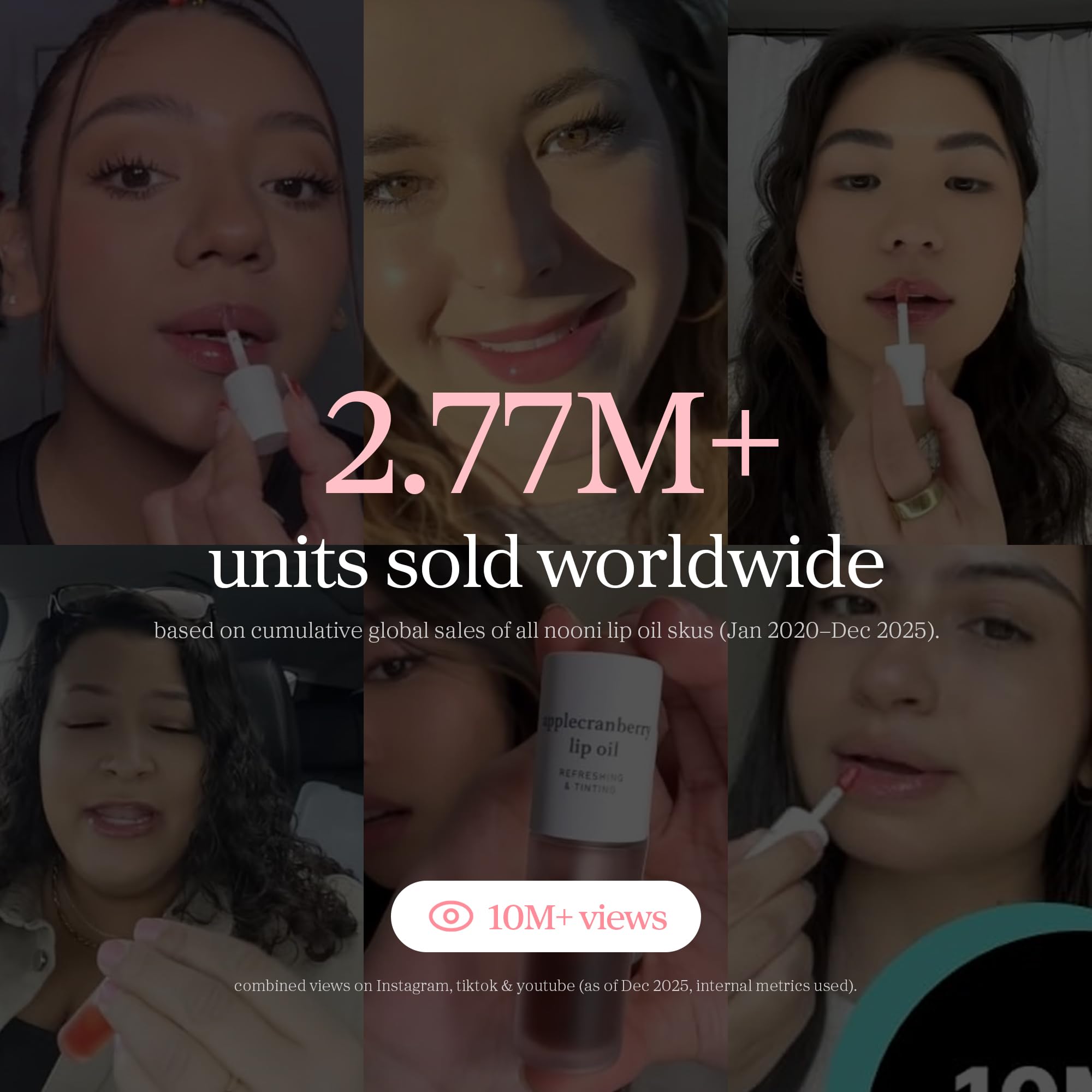 NOONI Korean Lip Oil - Applepeony | Long-Lasting, Moisturizing, Plumping, Revitalizing for Dry Lips, Waterproof, No Peel Off, Hydrating Lip Stain, Stocking Stuffers, Cute Stuff, 0.12 FL Oz Halalzen