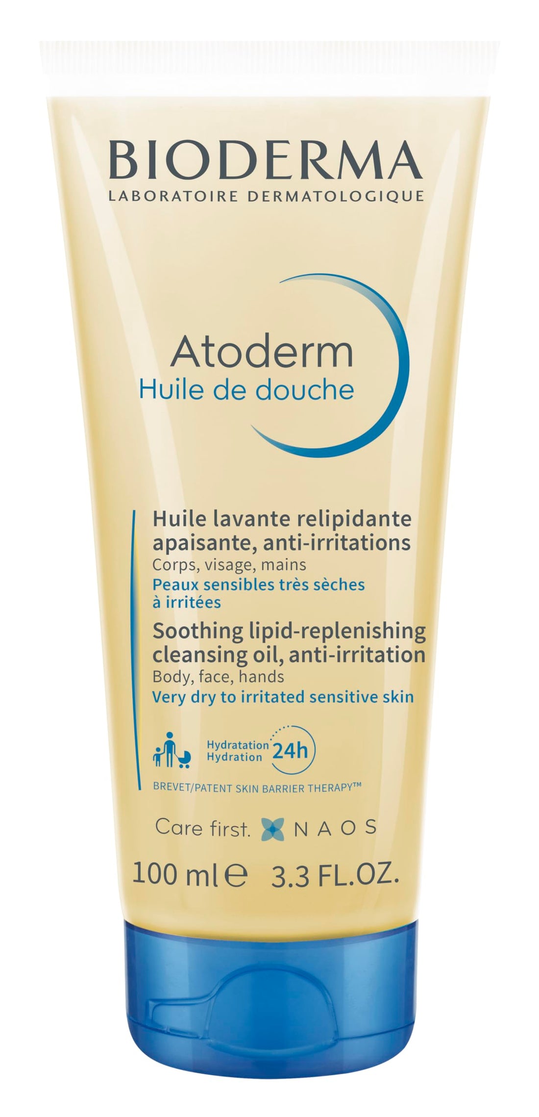 Bioderma Atoderm Shower Oil, Cleansing Oil For Face & Body, Nourishing Cleansing Oil For Dry to Atopic Sensitive Skin For Softer & Smooth Skin For Your Whole Family