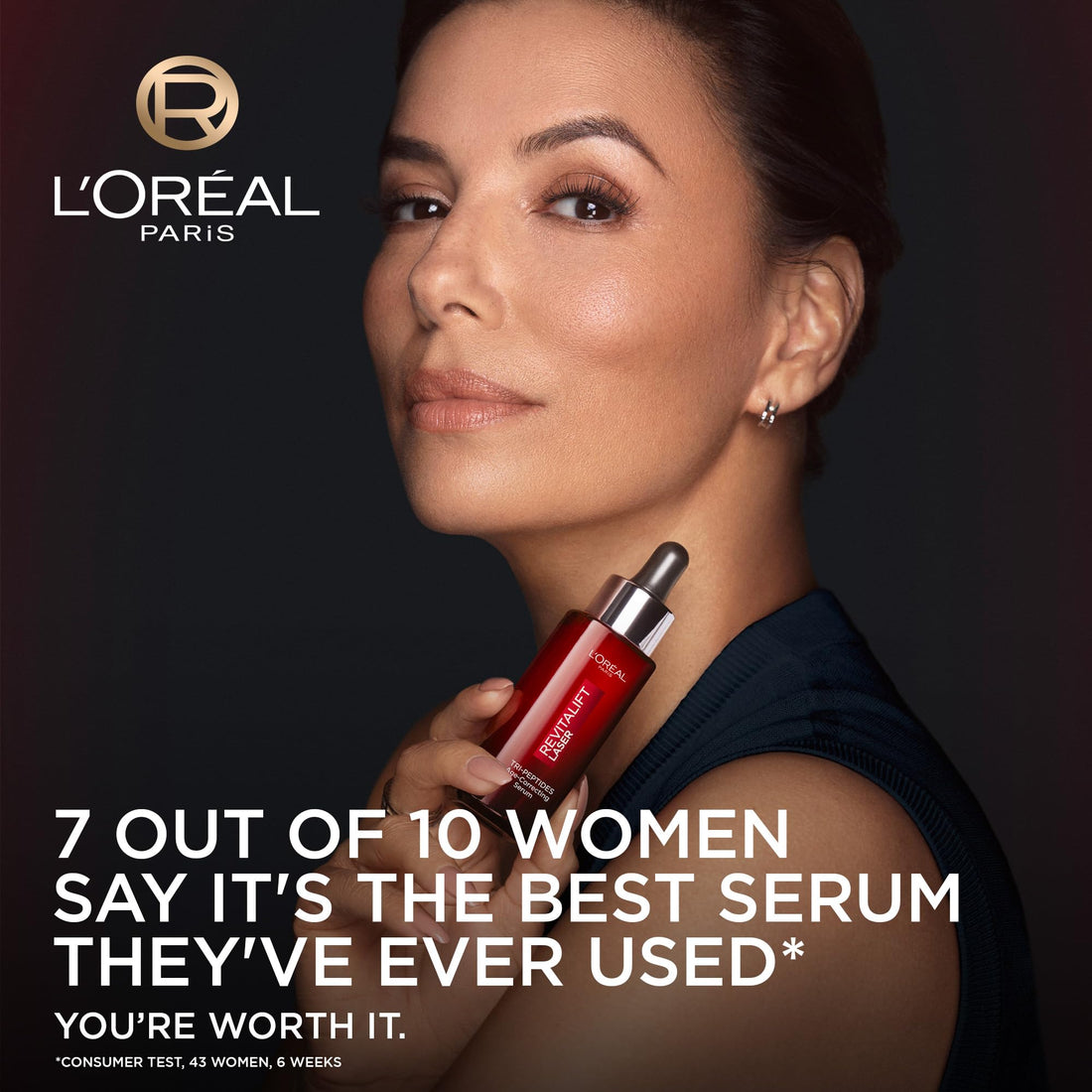 L'Oréal Paris Revitalift Laser Tri-Peptides Age-Correcting Serum, Clinically Proven, Firms, Plumps and Evens the Skin, Formulated with Peptides, Hyaluronic Acid, and Vitamin C, 30ml Halalzen