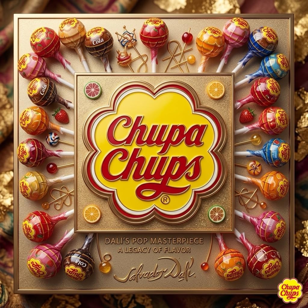 Chupa Chups Lip Licking Lip Balm Collection, 5 Assorted Flavors: Orange Pop, Strawberry Swirl, Melon Mix, Pineapple Punch, and Peach Pulp - Fun, Flavored Lip Care Gift Set for Kids and Adults Halalzen