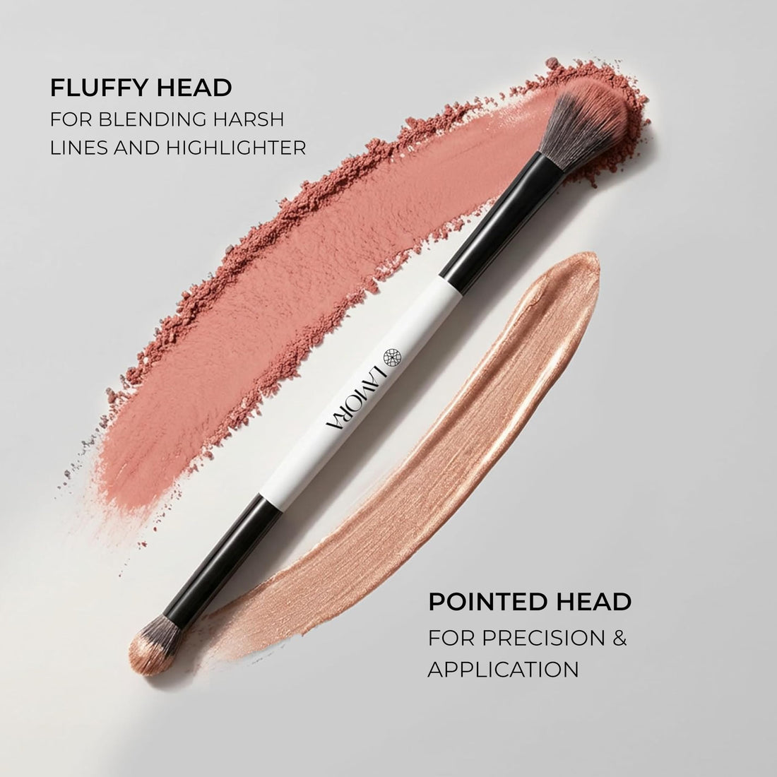LAMORA Concealer Makeup Brush Under Eye - Angled Flat Top Kabuki Nose Contour Brush - Ideal for Concealing Blending Setting Buffing with Powder Liquid Cream Cosmetic - Small Makeup Foundation Brush Halalzen