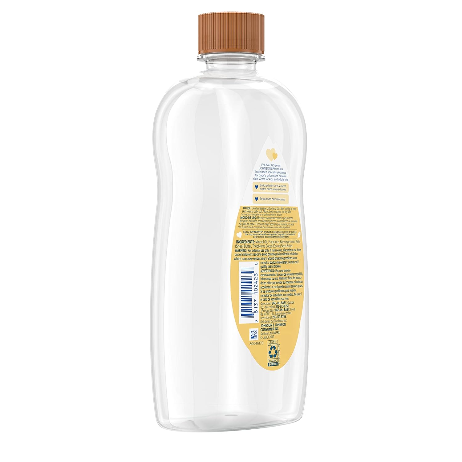 Johnson's Baby Oil With Shea & Cocoa Butter, 20 Fl. Oz Halalzen
