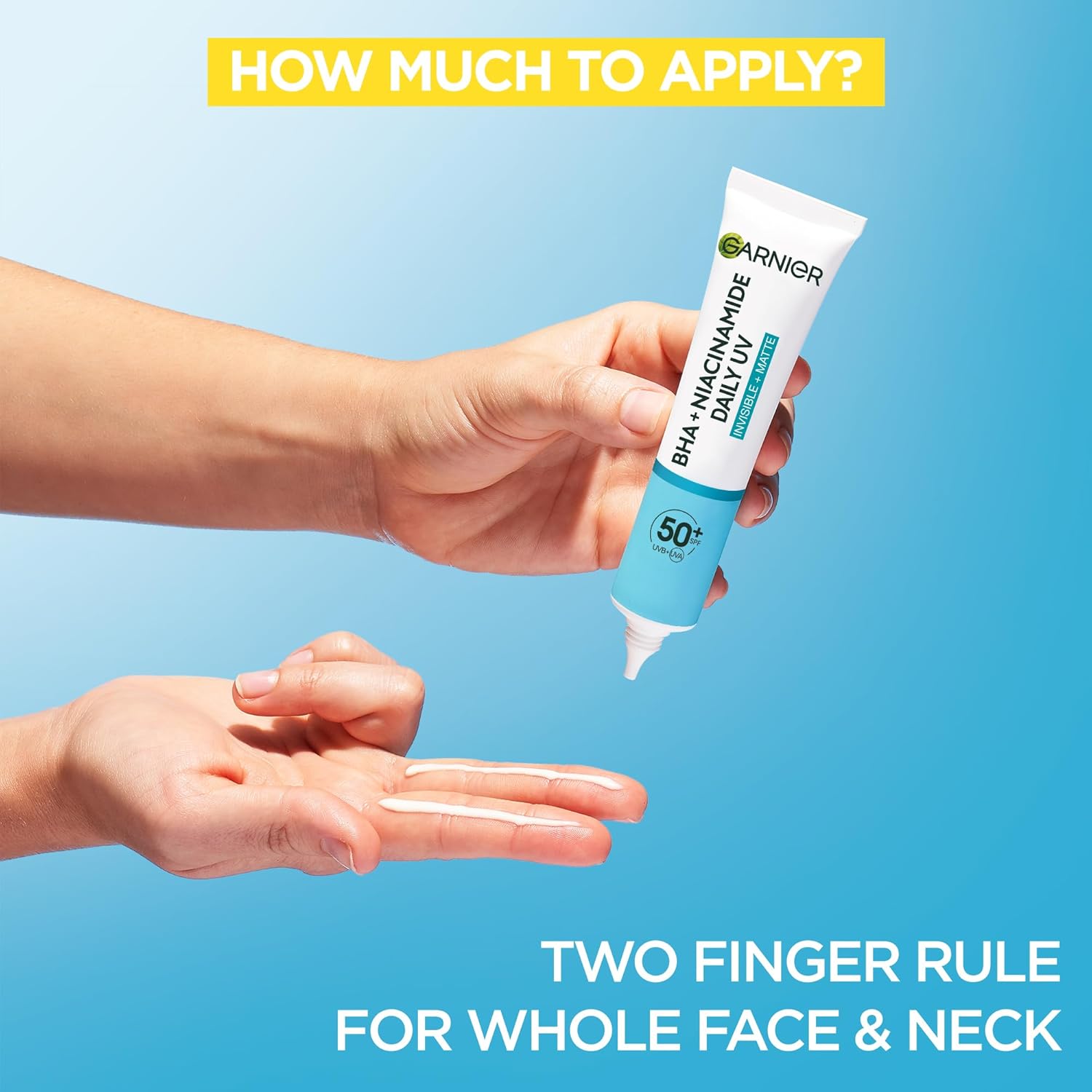 Garnier Sunscreen, With SPF50, Anti Imperfection Fluid, Prevents & Corrects Sun Damage, Invisible and Matte Finsih, Pure Active BHA + Niacinamide Daily UV, 40ml,packaging may vary