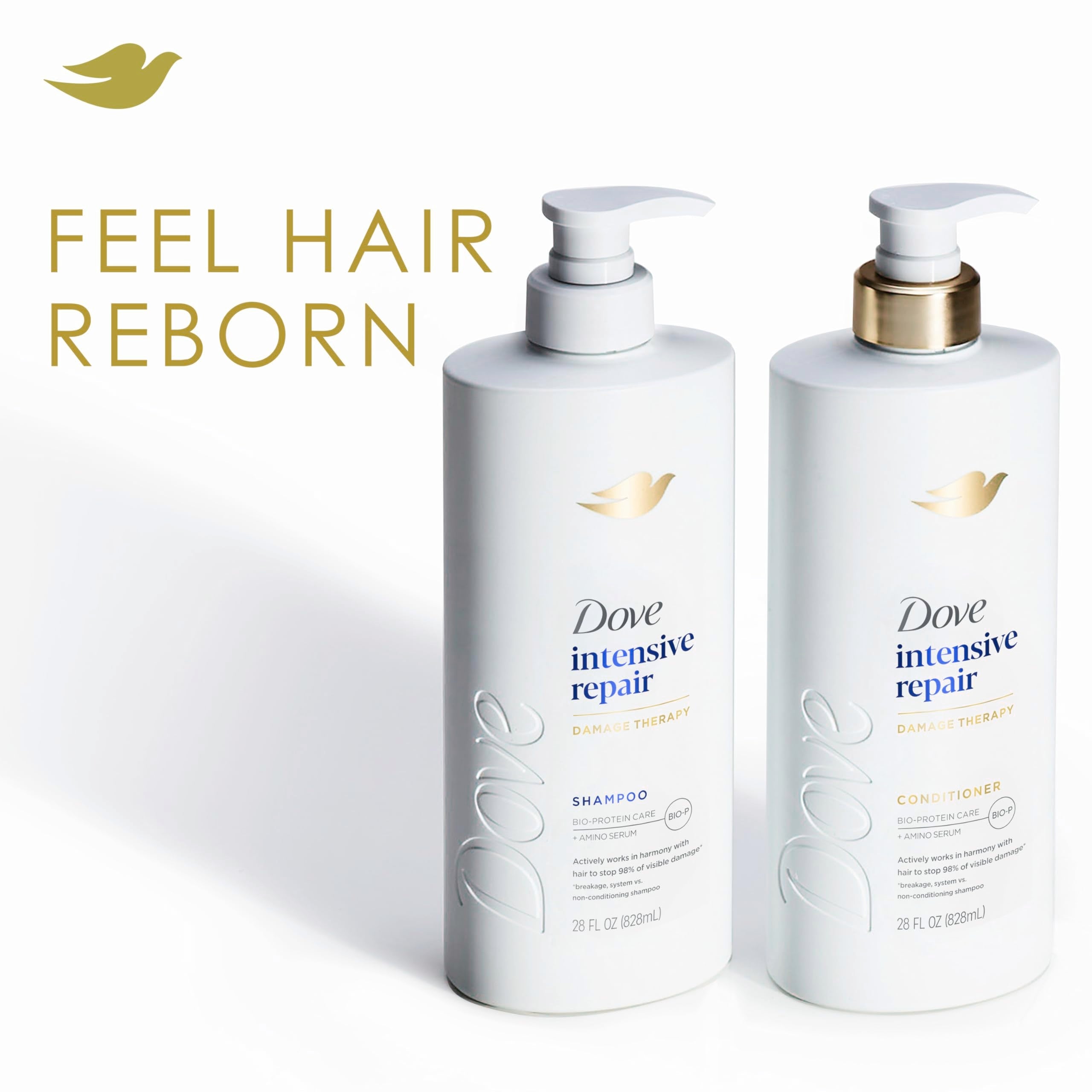 Dove Conditioner Intensive Repair for Damaged Hair with Bio-Protein Care Technology and Amino Serum 28 Fl Oz Halalzen