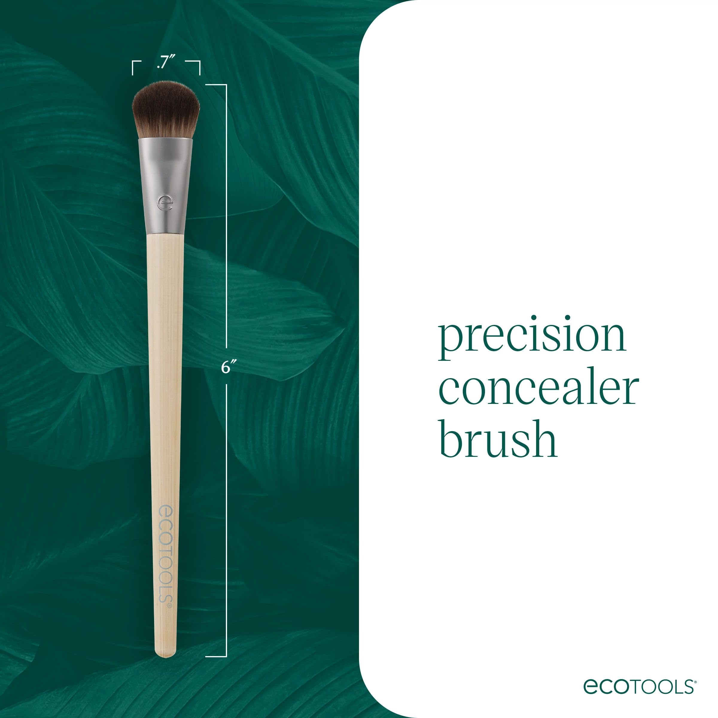 EcoTools Classic Foundation Face Brush, For Liquid, & Cream Foundation, Flat Foundation Brush For Natural Makeup, Buildable Coverage, Synthetic Bristles, Vegan & Cruelty- Free Halalzen