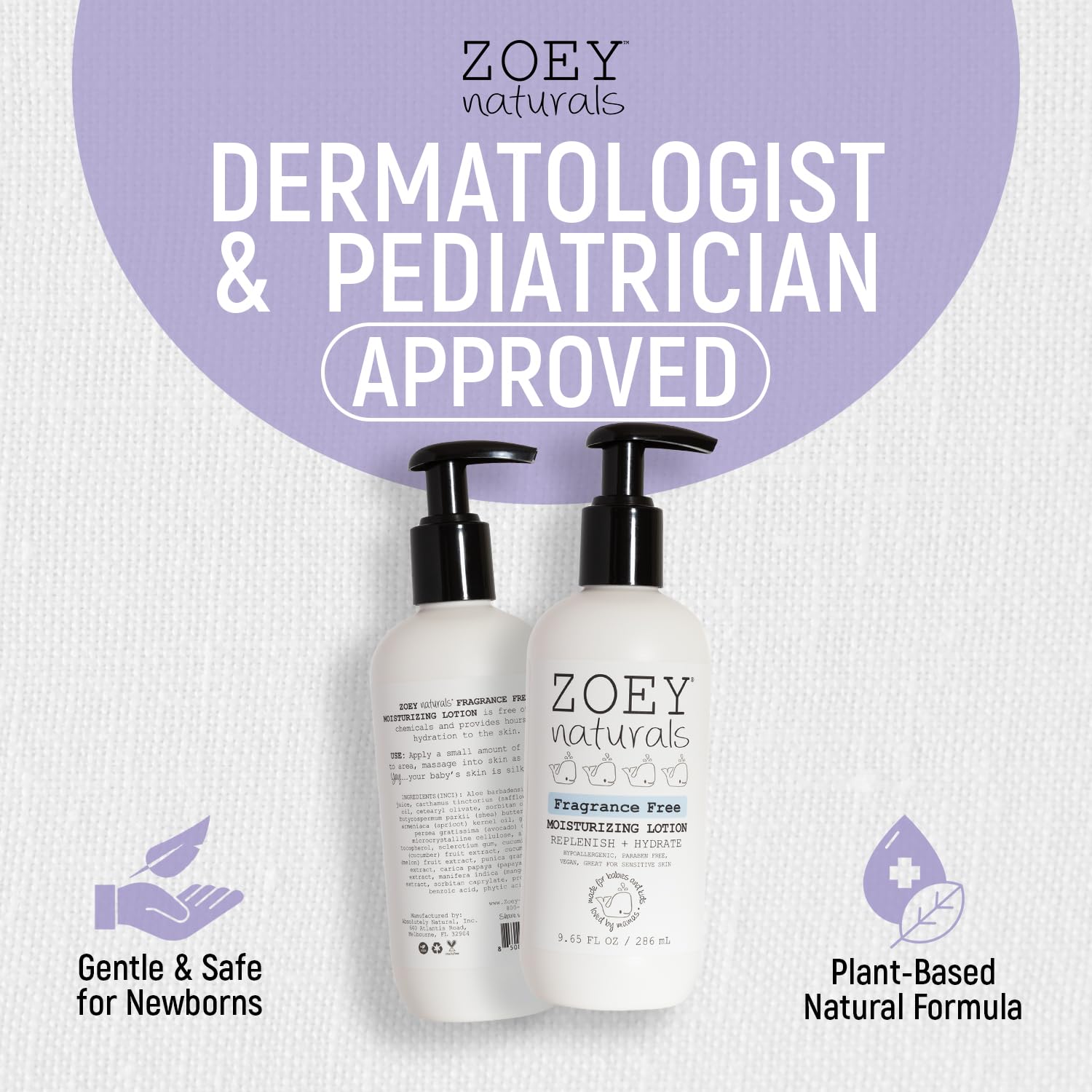 Zoey Naturals - Soothing Lavender Wash & Shampoo - Toddlers & Kids - With Tear-free, Paraben-Free, All Natural Ingredients for Sensitive Skin- 17 Oz Halalzen