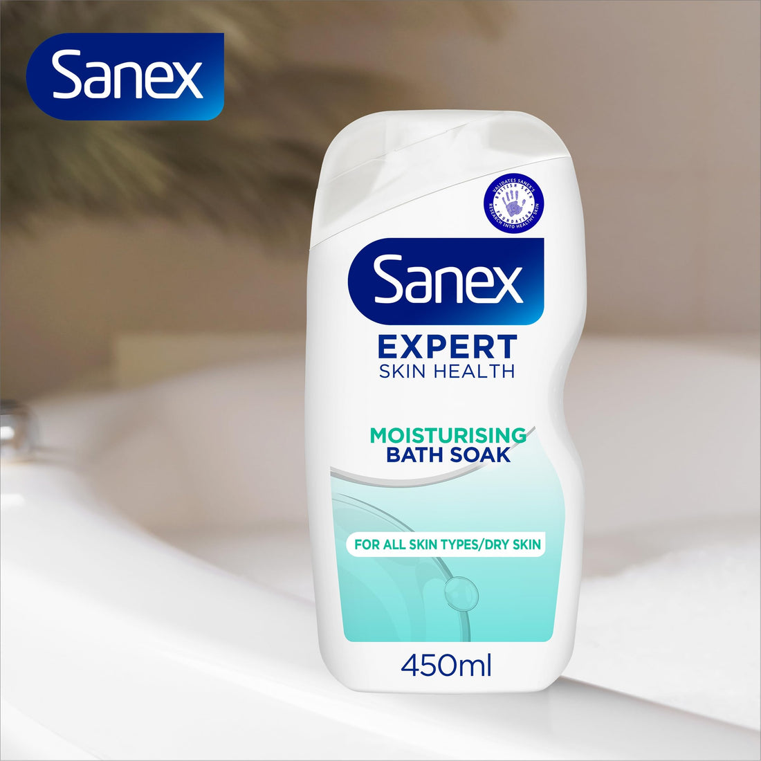 Sanex Body Wash - Expert Skin Health - Hypoallergenic Shower Gel - Dermatologist Tested Gentle For Very Sensitive Skin - Multipack - 6 Pack - 450ml Bottles