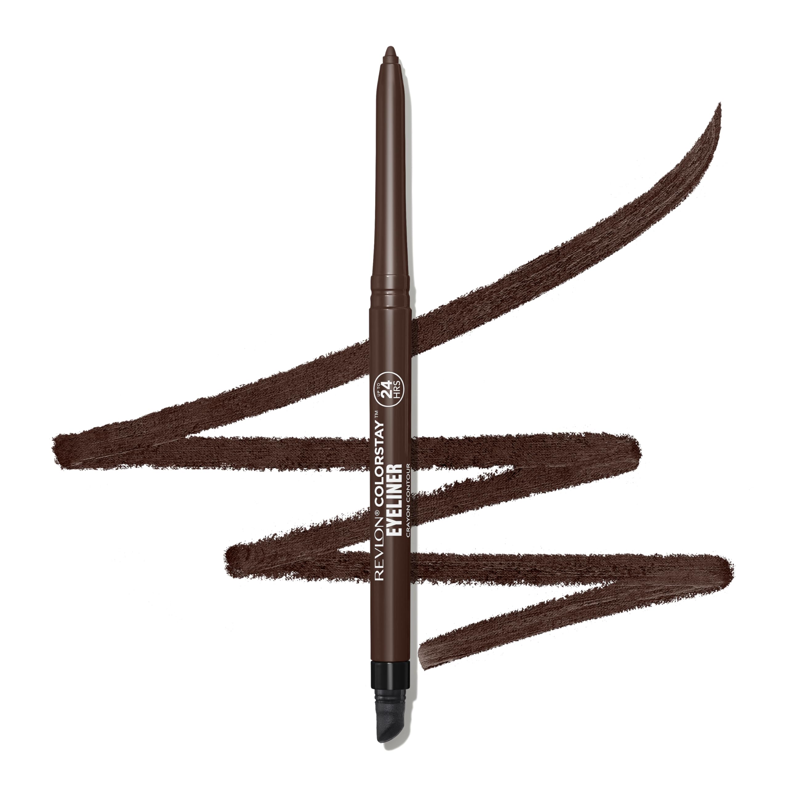 Revlon ColorStay Pencil Waterproof Eyeliner, Smudge-Proof, Eye Makeup with Built-In Sharpener, 201 Black, 2 pack