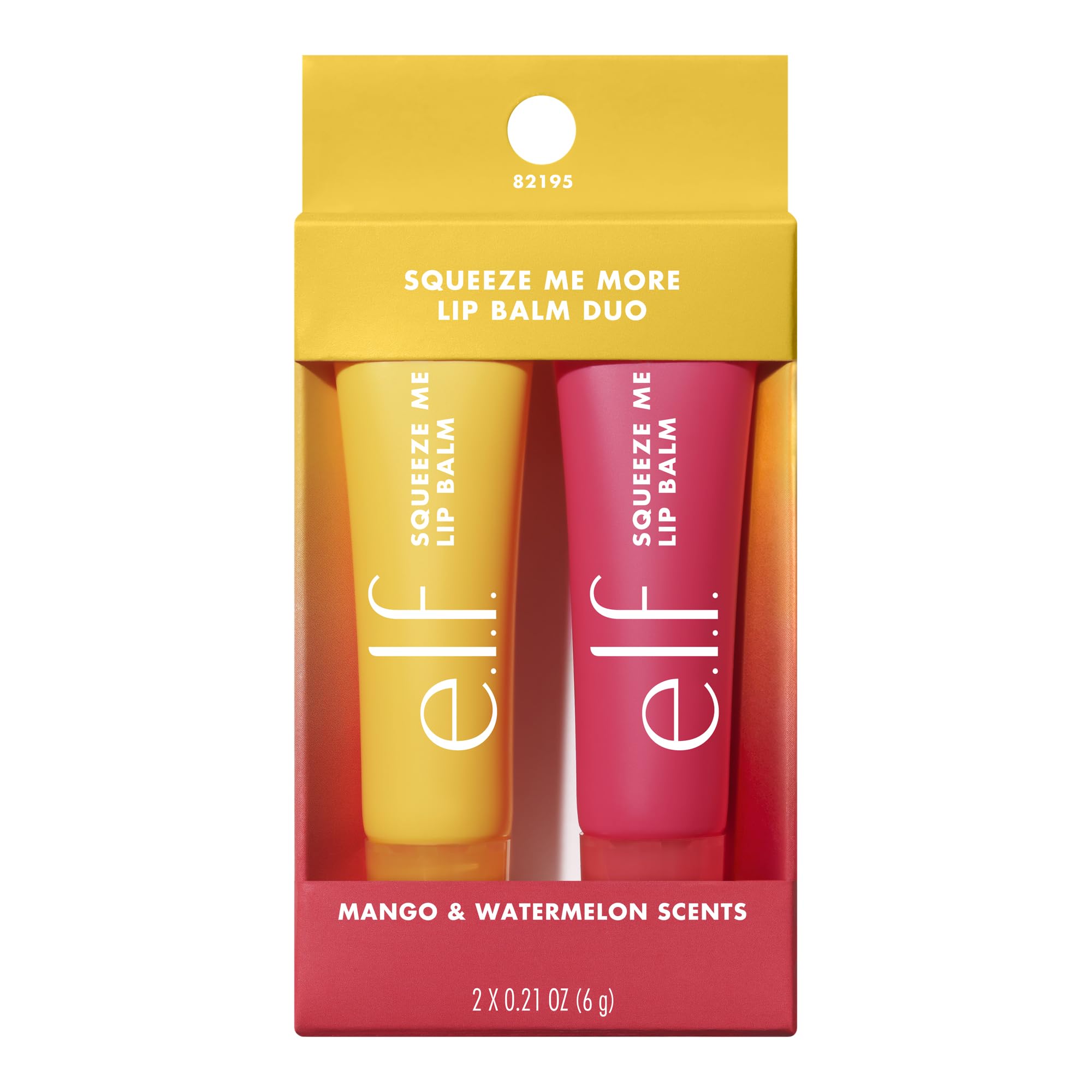 e.l.f. Squeeze Me Lip Balm, Moisturising Lip Balm For A Sheer Tint Of Colour, Infused With Hyaluronic Acid, Vegan & Cruelty-free, Strawberry