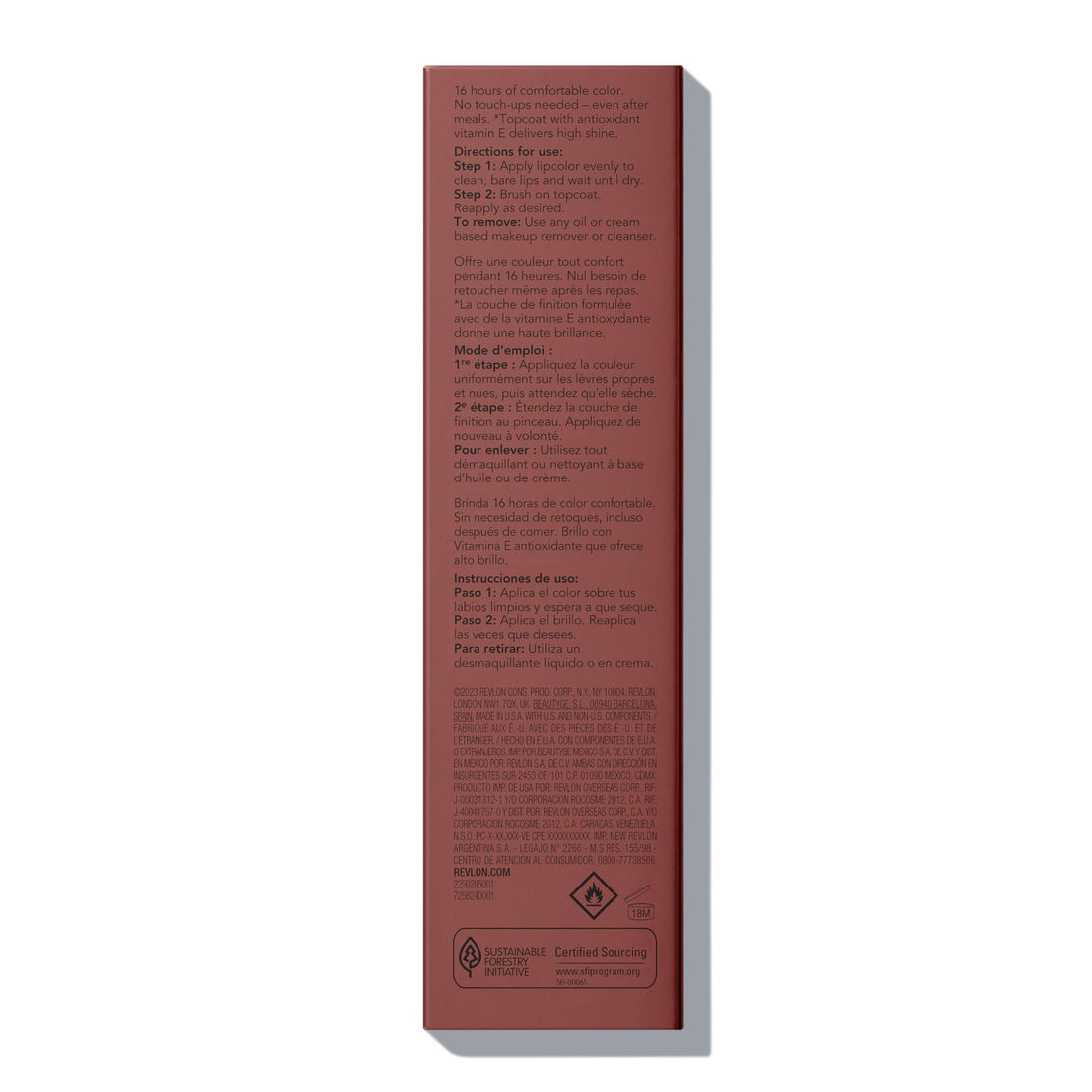 Revlon Liquid Lipstick with Clear Lip Gloss, ColorStay Overtime Lipcolor, Dual Ended with Vitamin E, 370 Everlasting Rum, 0.07 Fl Oz
