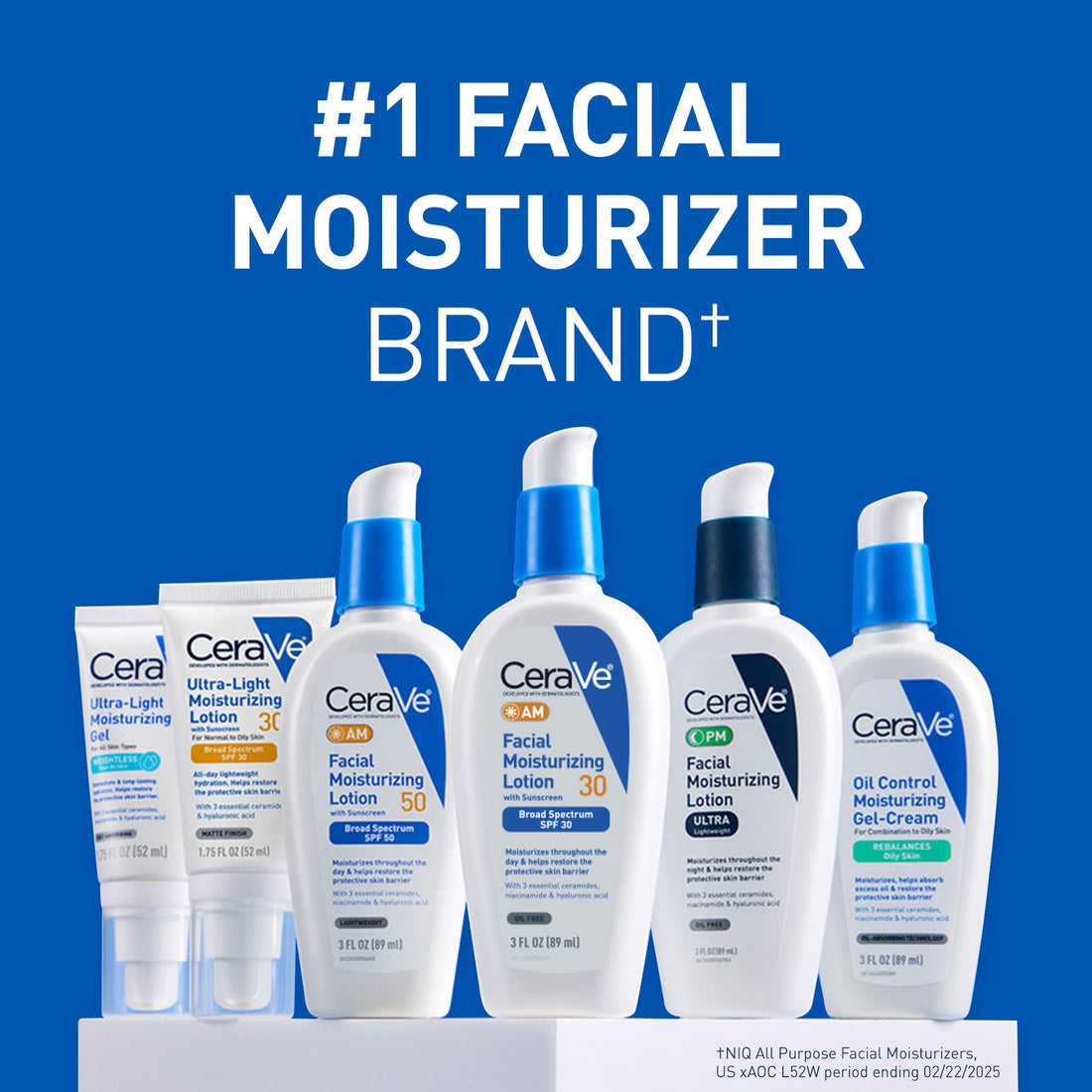 CeraVe AM Facial Moisturizing Lotion with SPF 30, Oil-Free Face Moisturizer with SPF, Formulated with Hyaluronic Acid, Niacinamide & Ceramides, Non-Comedogenic, Broad Spectrum Sunscreen, 3 Ounce Halalzen
