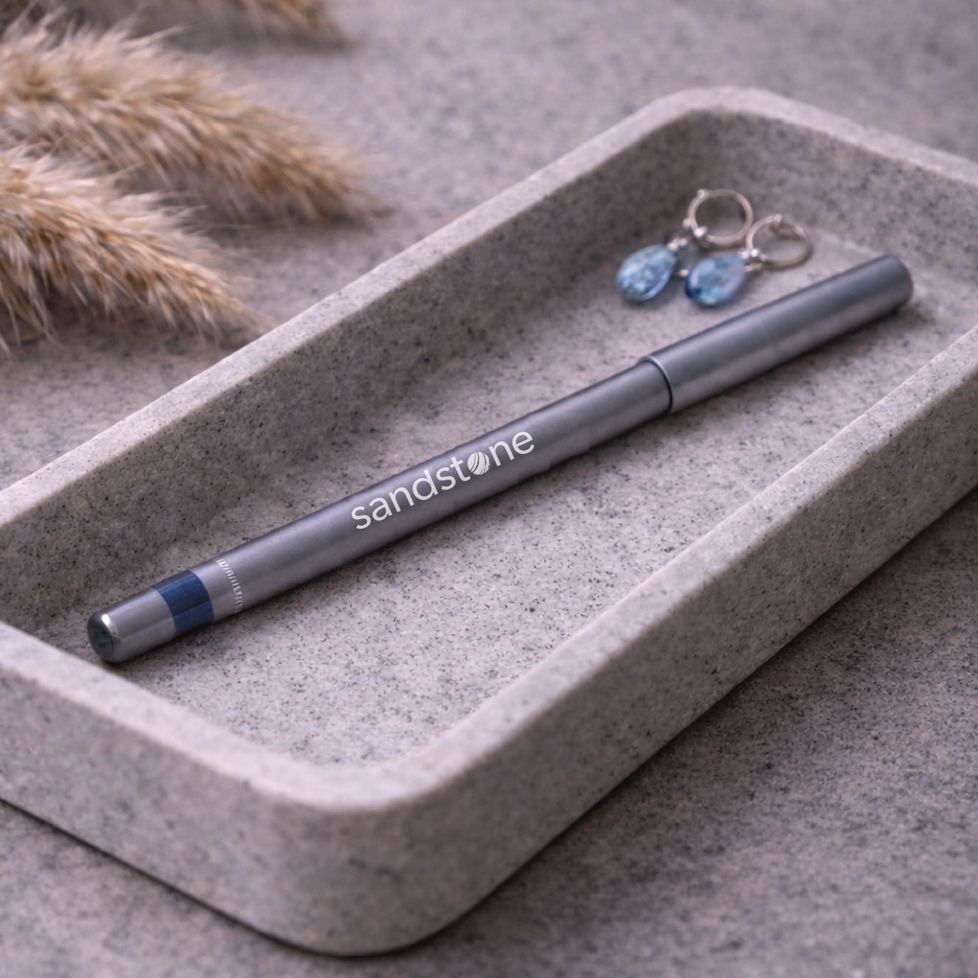 Sandstone Scandinavia Waterproof Eyeliner Pencil - Long-Lasting Gel Eye Liner for Sensitive Eyes - Hypoallergenic & Smudge-Proof - Fragrance-Free, Vegan & Allergy Tested (Black) Halalzen