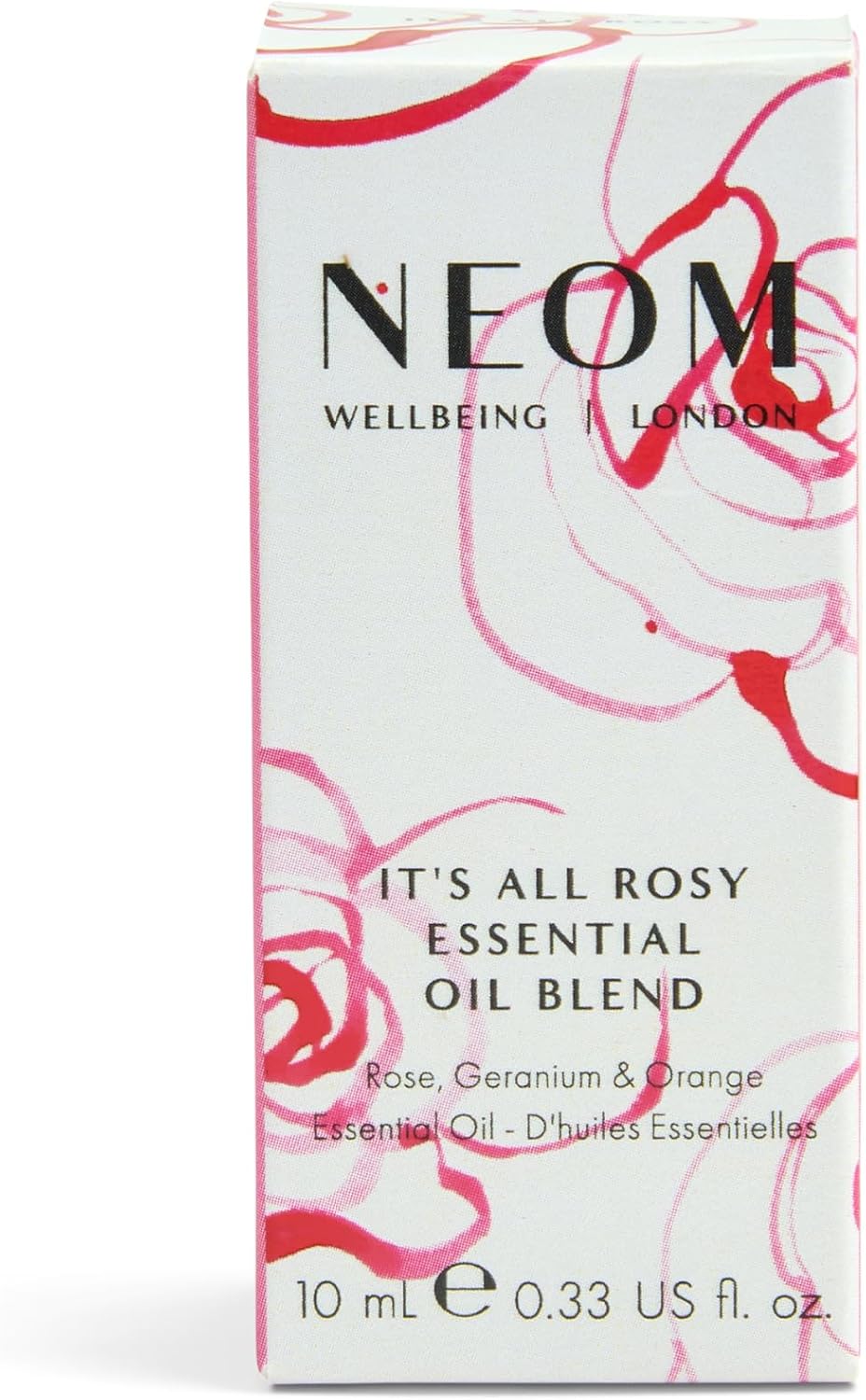 NEOM It's All Rosy Essential Oil Blend 10ml I Rose, Geranium and Orange I 100% Natural Blend of 11 Essential Oils I Up to 30 uses I Uplift Your Mood I Mother's Day Gift I Cruelty Free