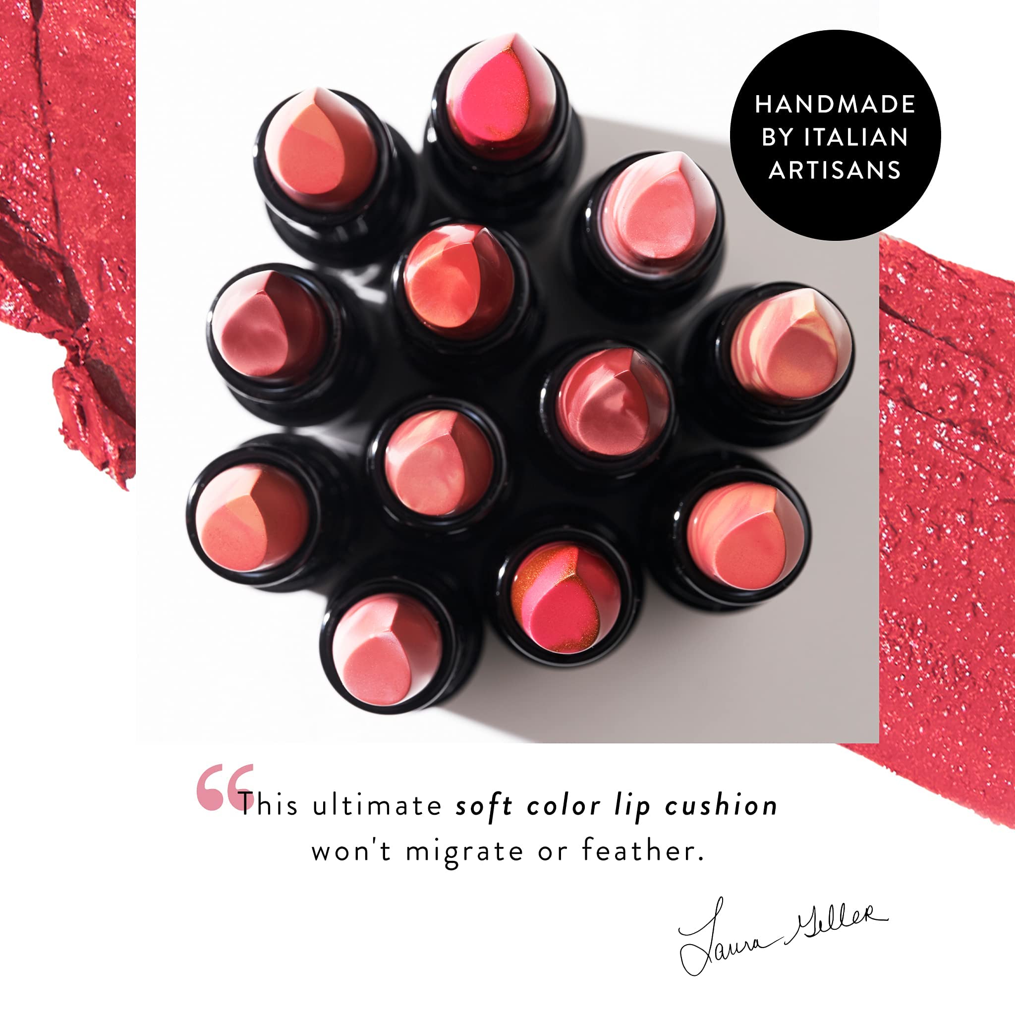 LAURA GELLER NEW YORK Italian Marble Sheer Lipstick - Berry Vanilla - Hydrating & Lightweight - Vitamin E & Caster Seed Oil - Cream Finish