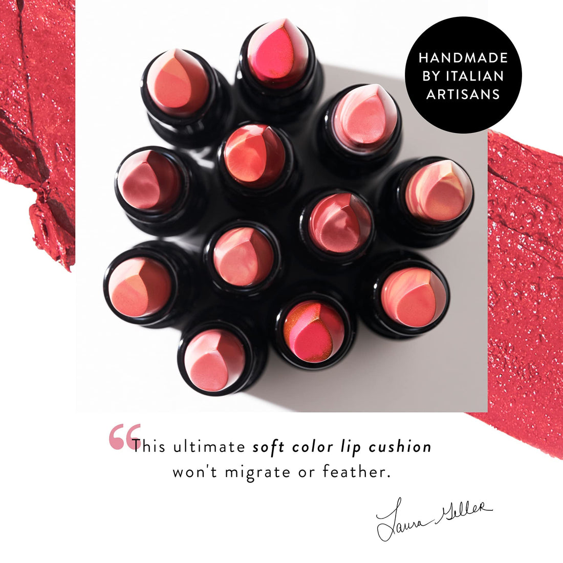 LAURA GELLER NEW YORK Italian Marble Sheer Lipstick - Berry Vanilla - Hydrating & Lightweight - Vitamin E & Caster Seed Oil - Cream Finish