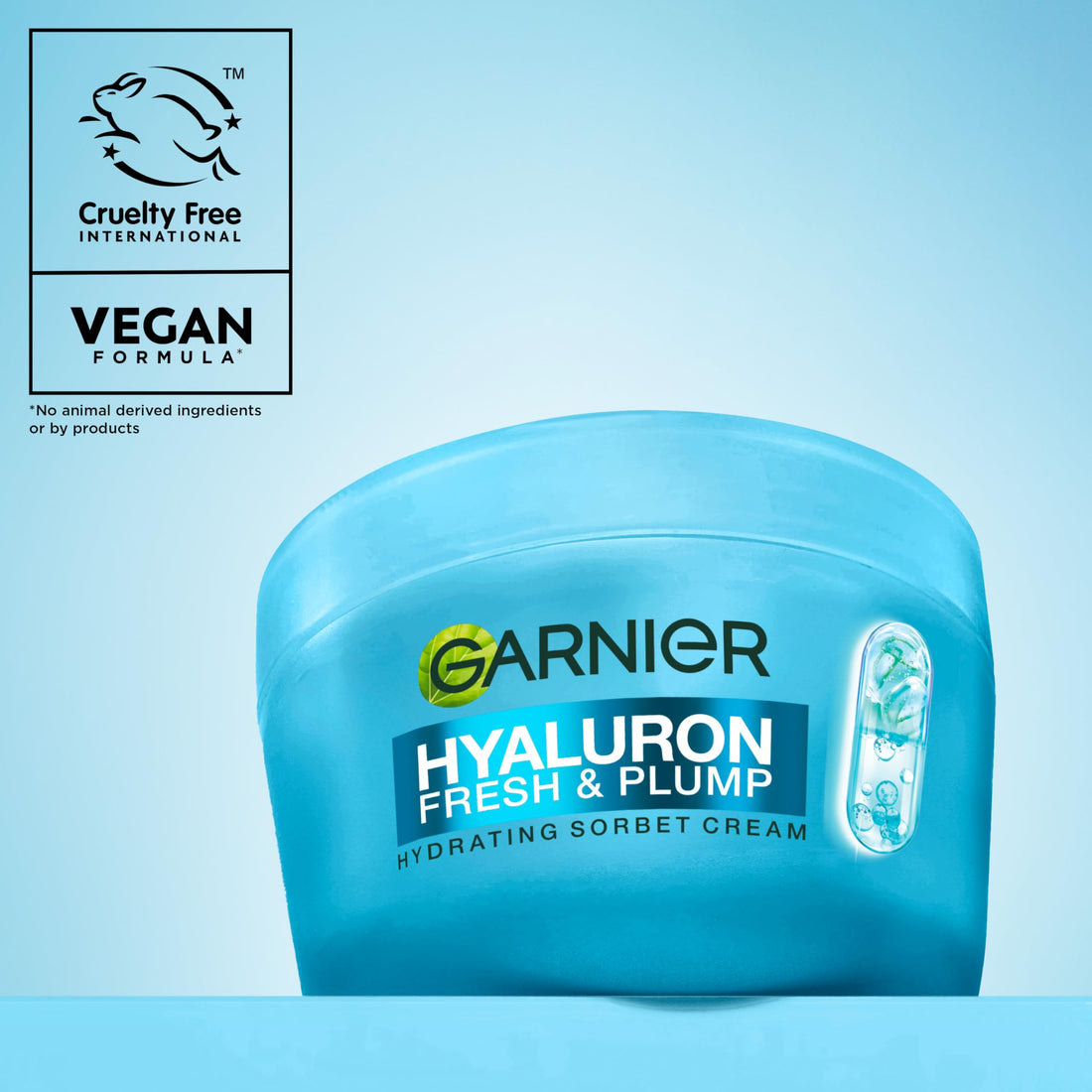 Garnier Vitamin C* Fresh & Bright Hydrating Sorbet Cream, 4% Vitamin C* & Niacinamide, Ultra Fresh & Light, For Dull, Uneven Skin, Cruelty Free International & Vegan - 85ml