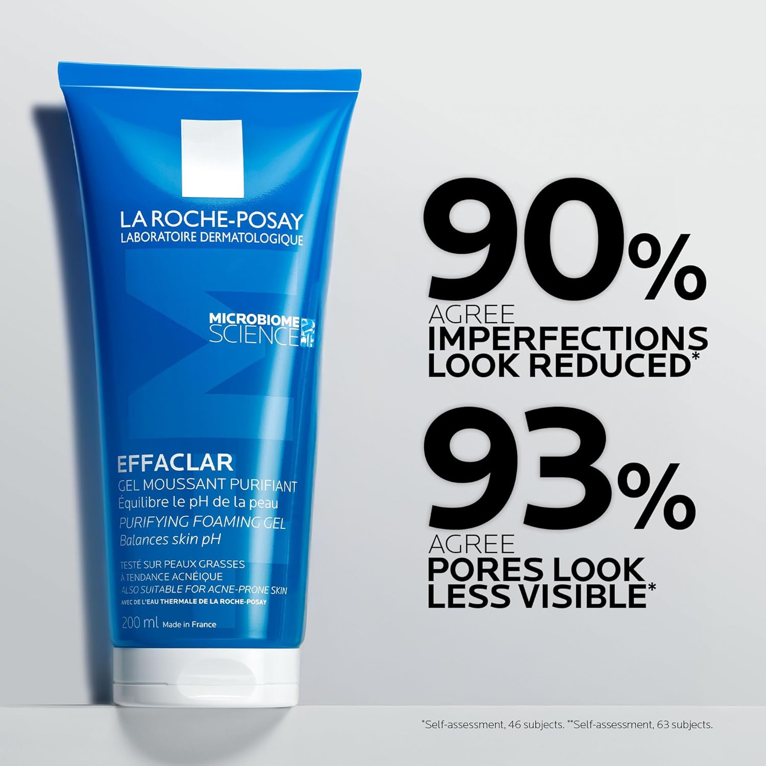 La Roche-Posay Effaclar Purifying Foaming Gel Cleanser For Oily, Breakout-Prone Skin 200ml