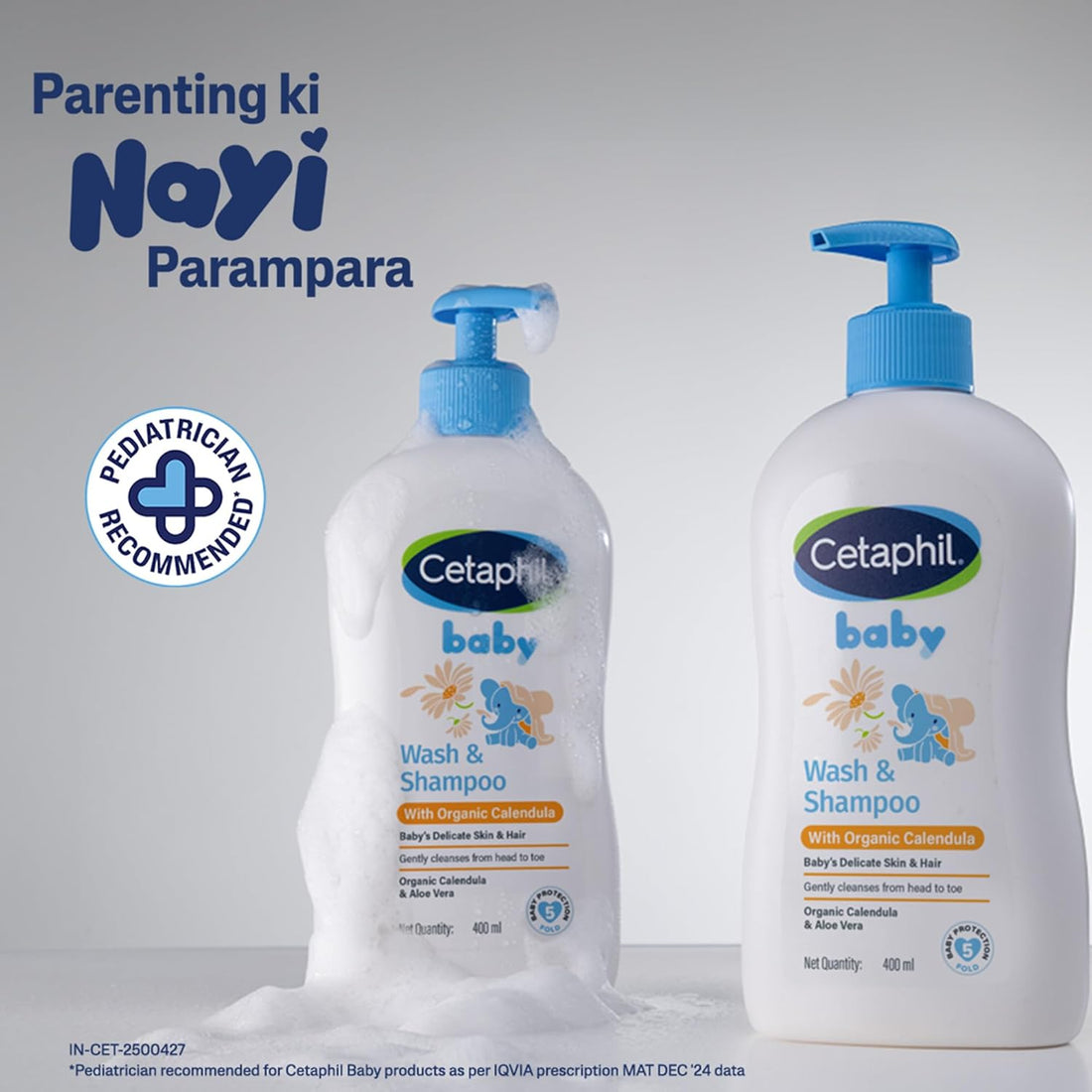 Cetaphil Baby Wash & Shampoo with Organic Calendula, 13.5 Fl. Oz