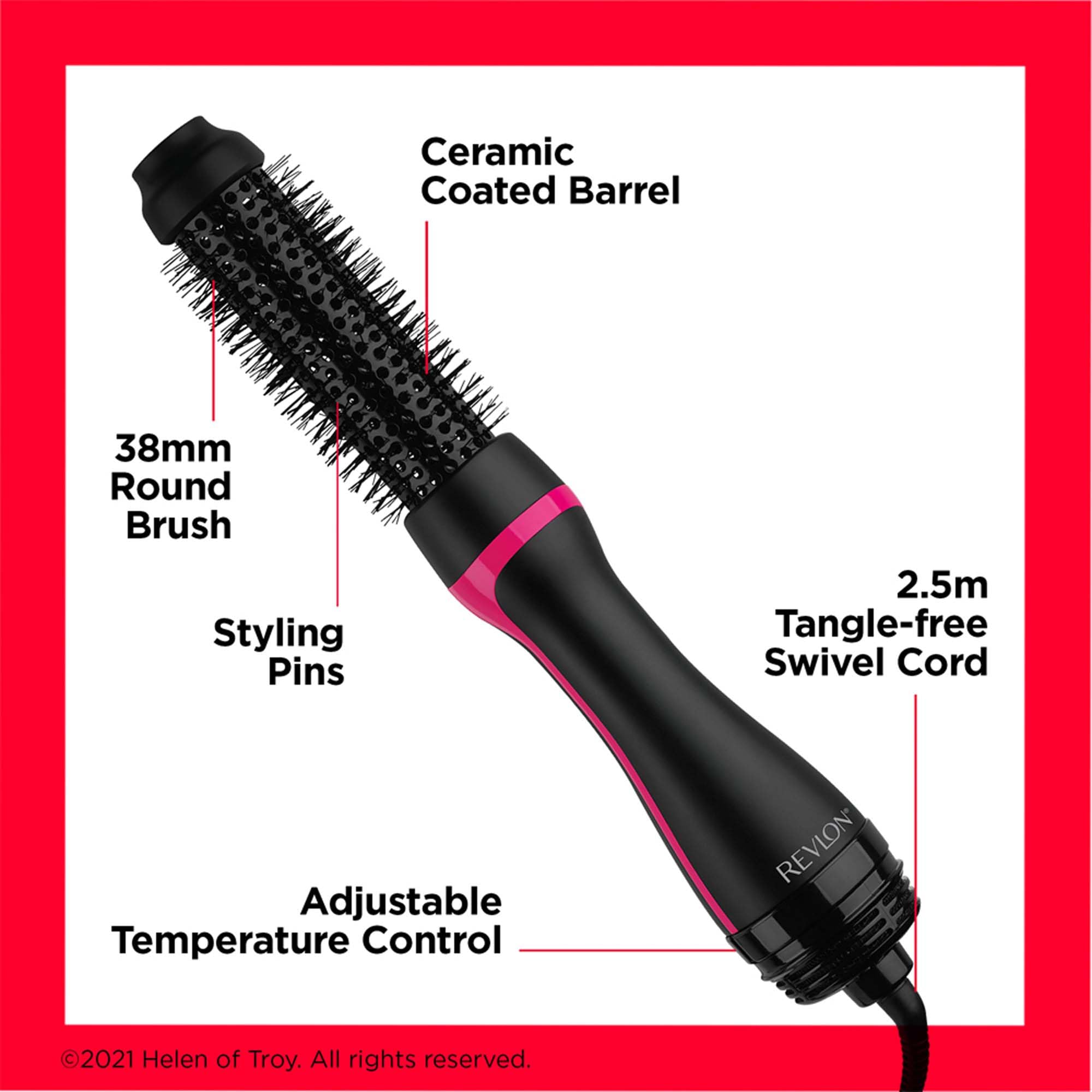 Revlon Hair Tools RVHA6017UK Tangle Free Hot Air Styler, Black Halalzen
