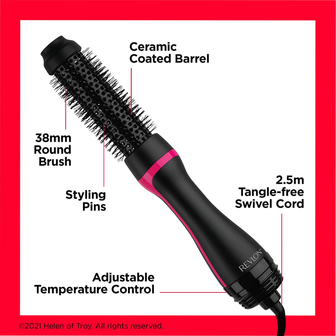 Revlon Hair Tools RVHA6017UK Tangle Free Hot Air Styler, Black Halalzen